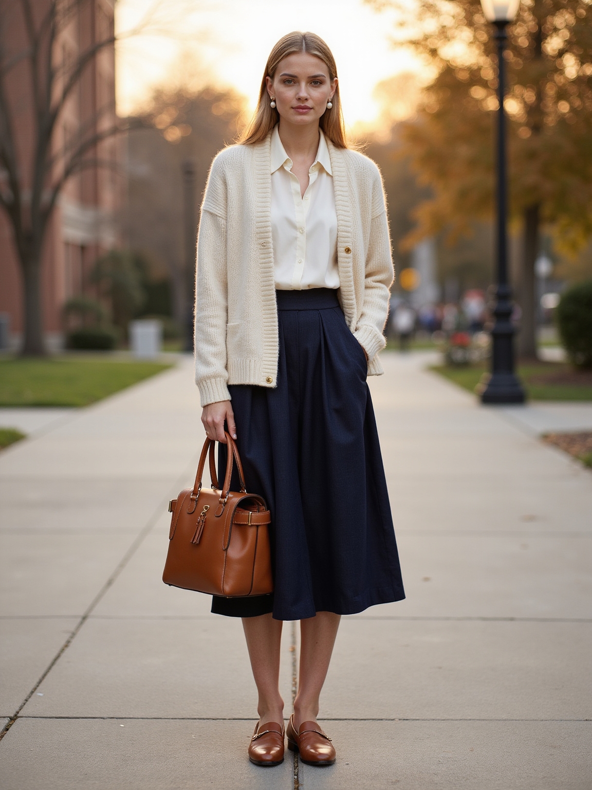 quietly polished campus wardrobe