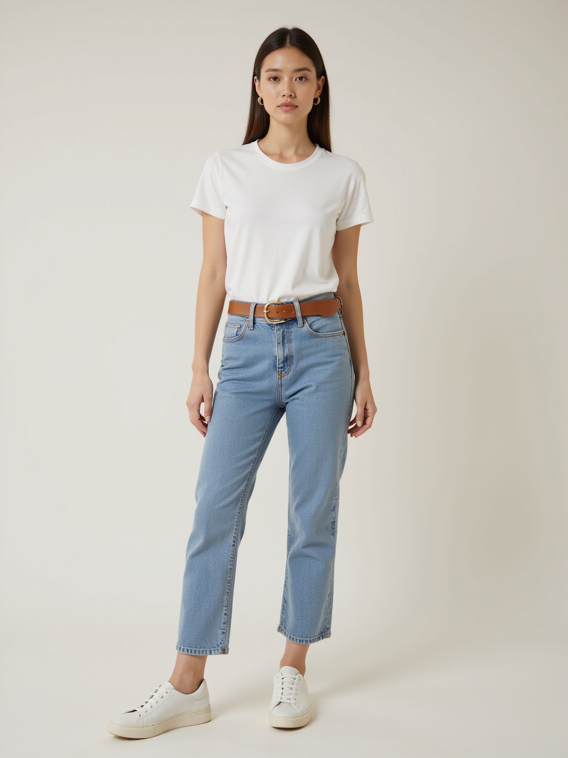 quietly polished white tee