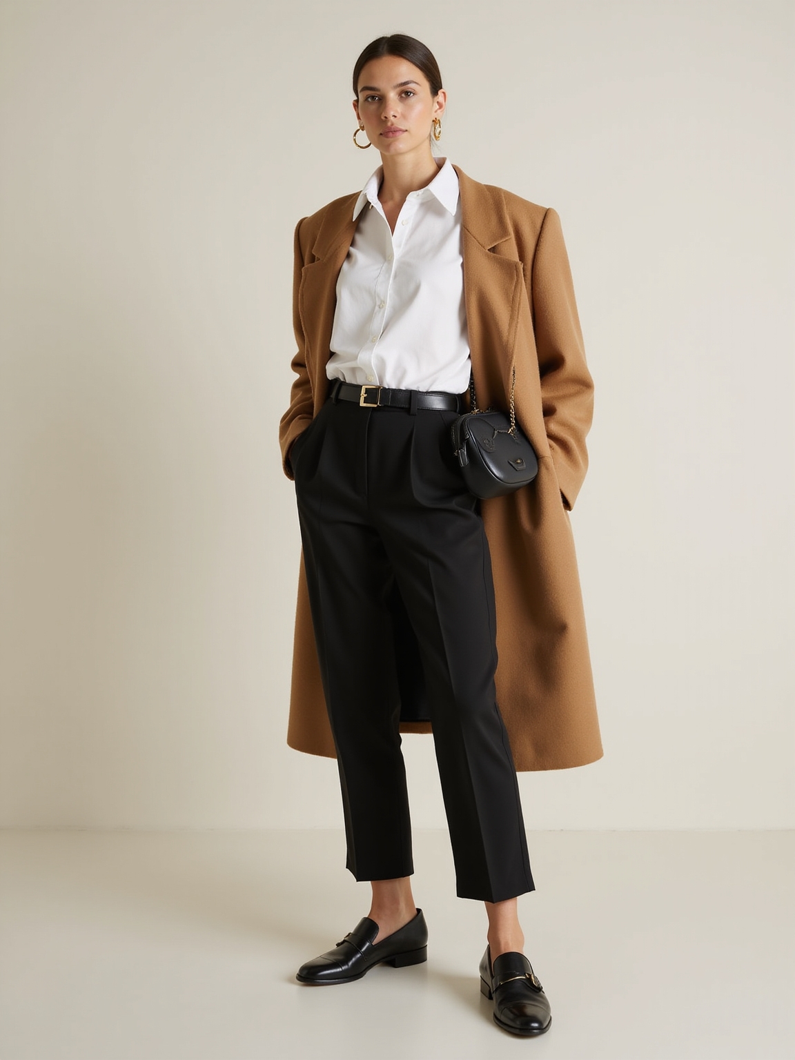 refined timeless neutral wardrobe