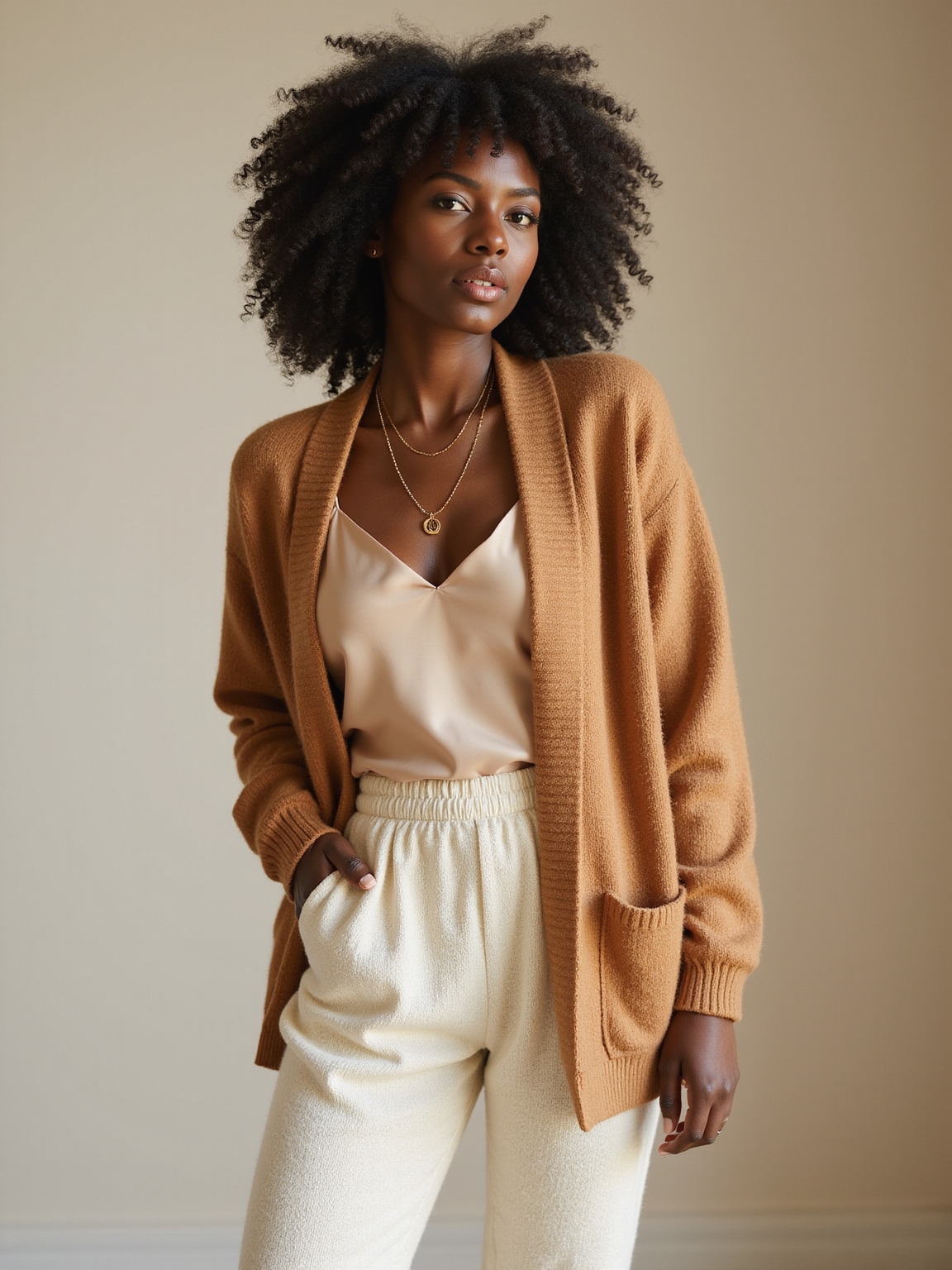 relaxed neutrals playful accent