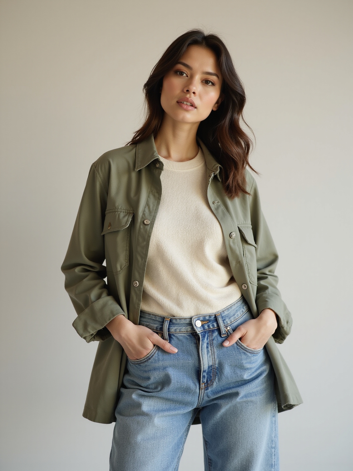 relaxed stretchy denim essentials