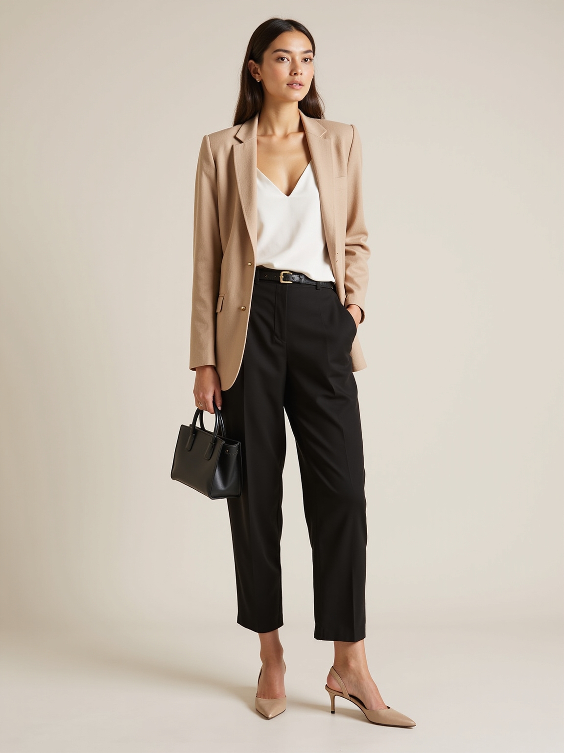 relaxed textured navy blazer