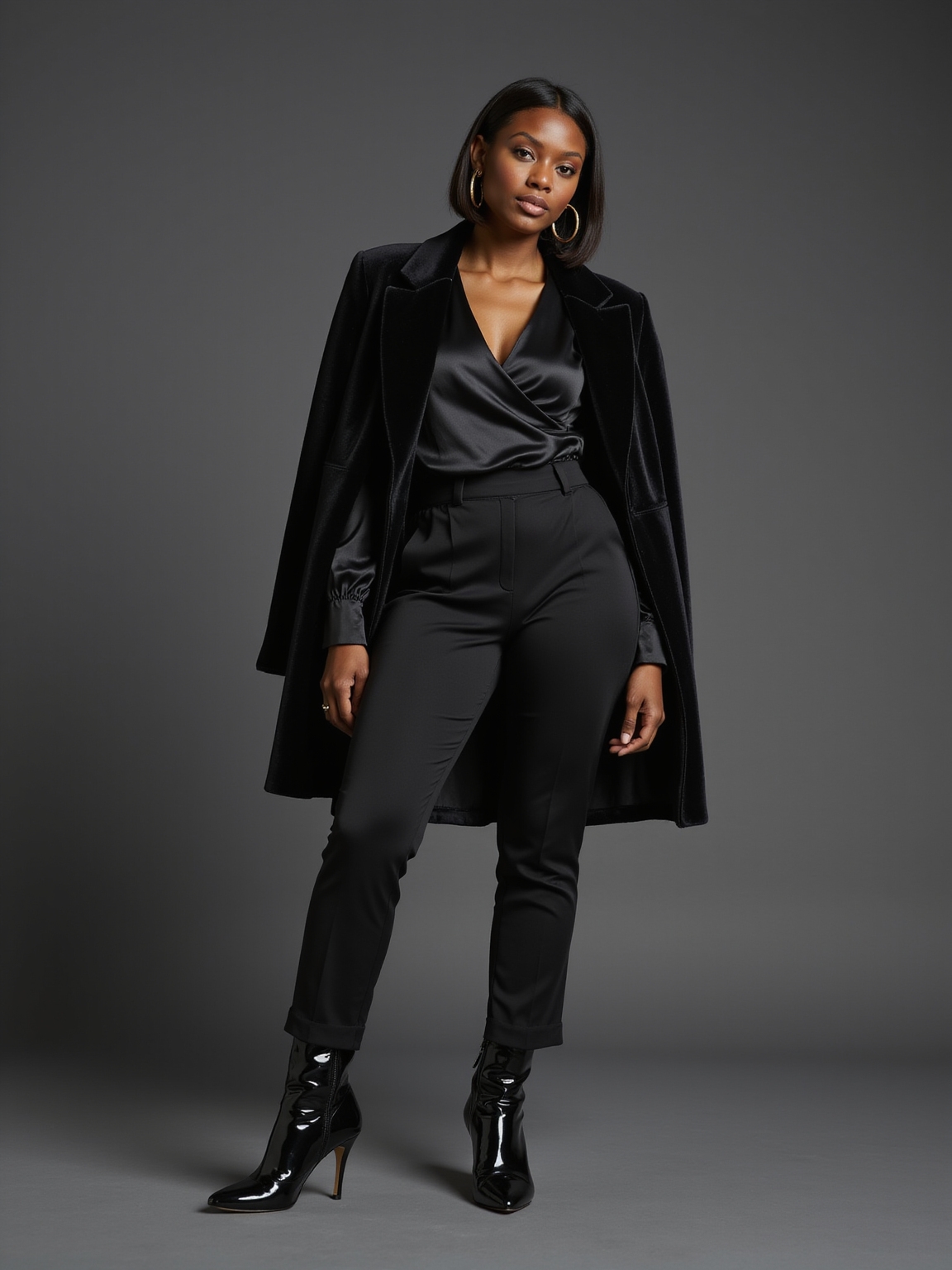 rich textured monochrome polished silhouettes