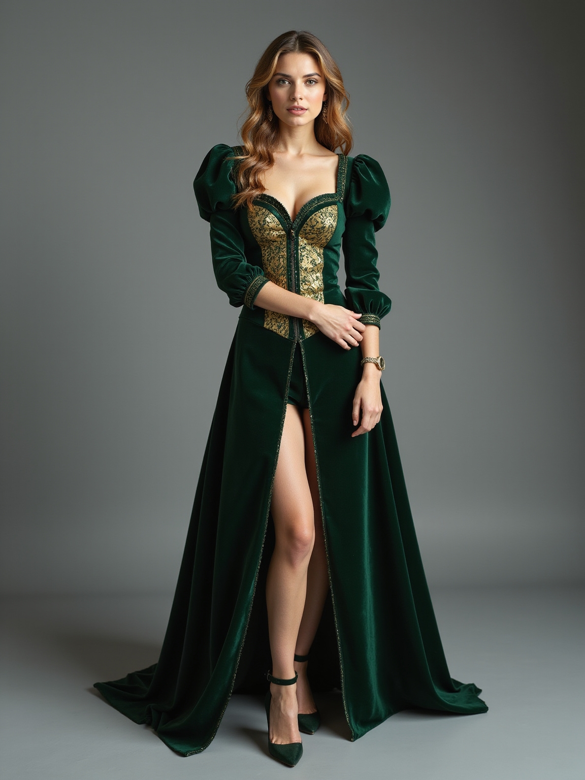 sculpted soft bishop sleeve silhouettes