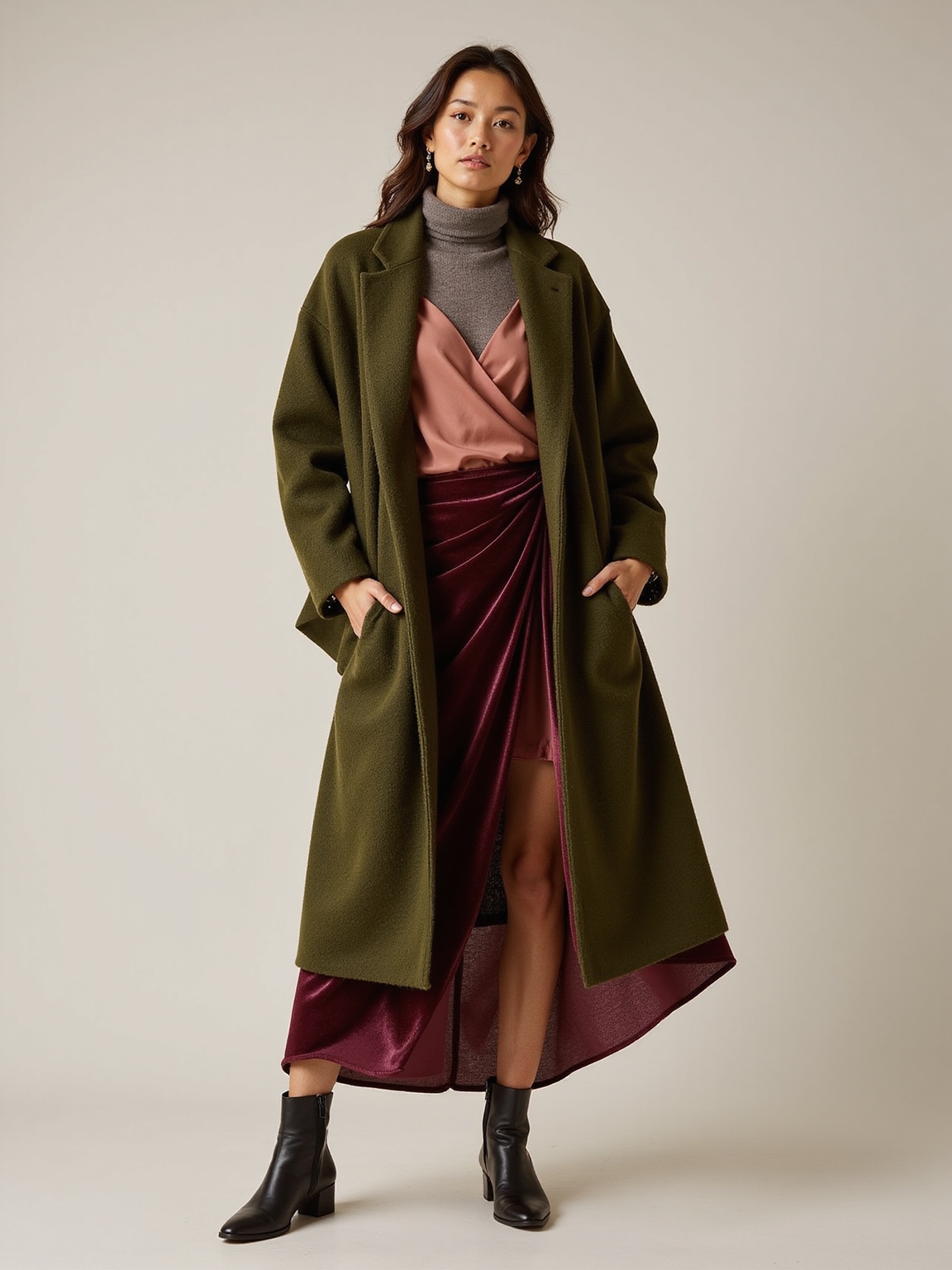 sheer over chunky knit textures