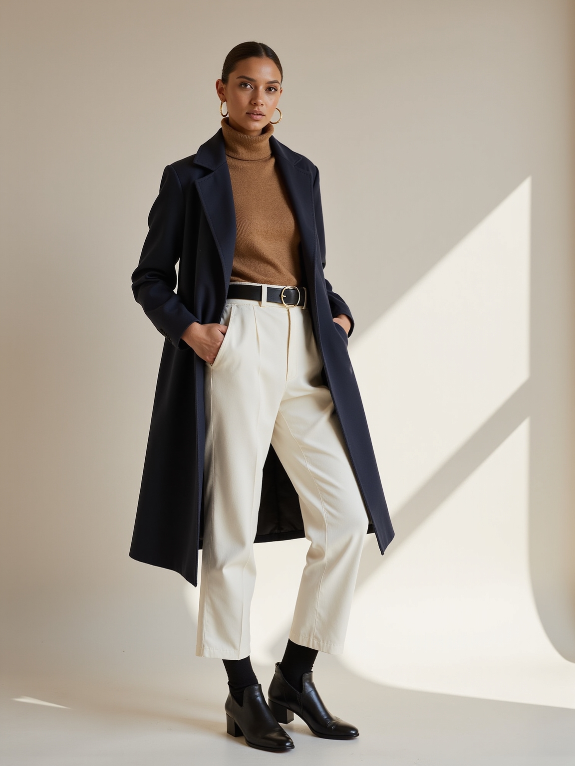 sleek layered winter silhouettes