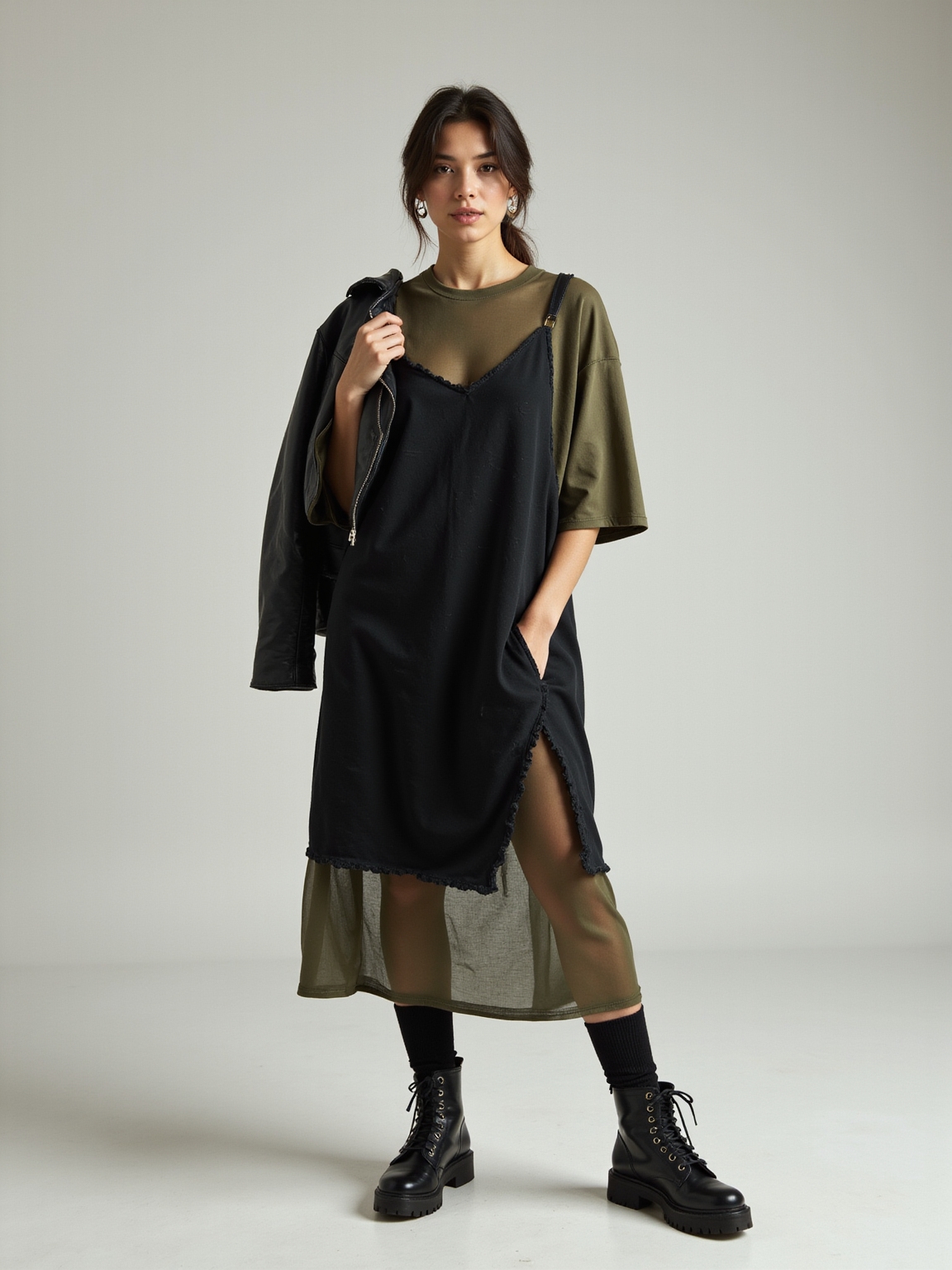sleek modern layered grunge