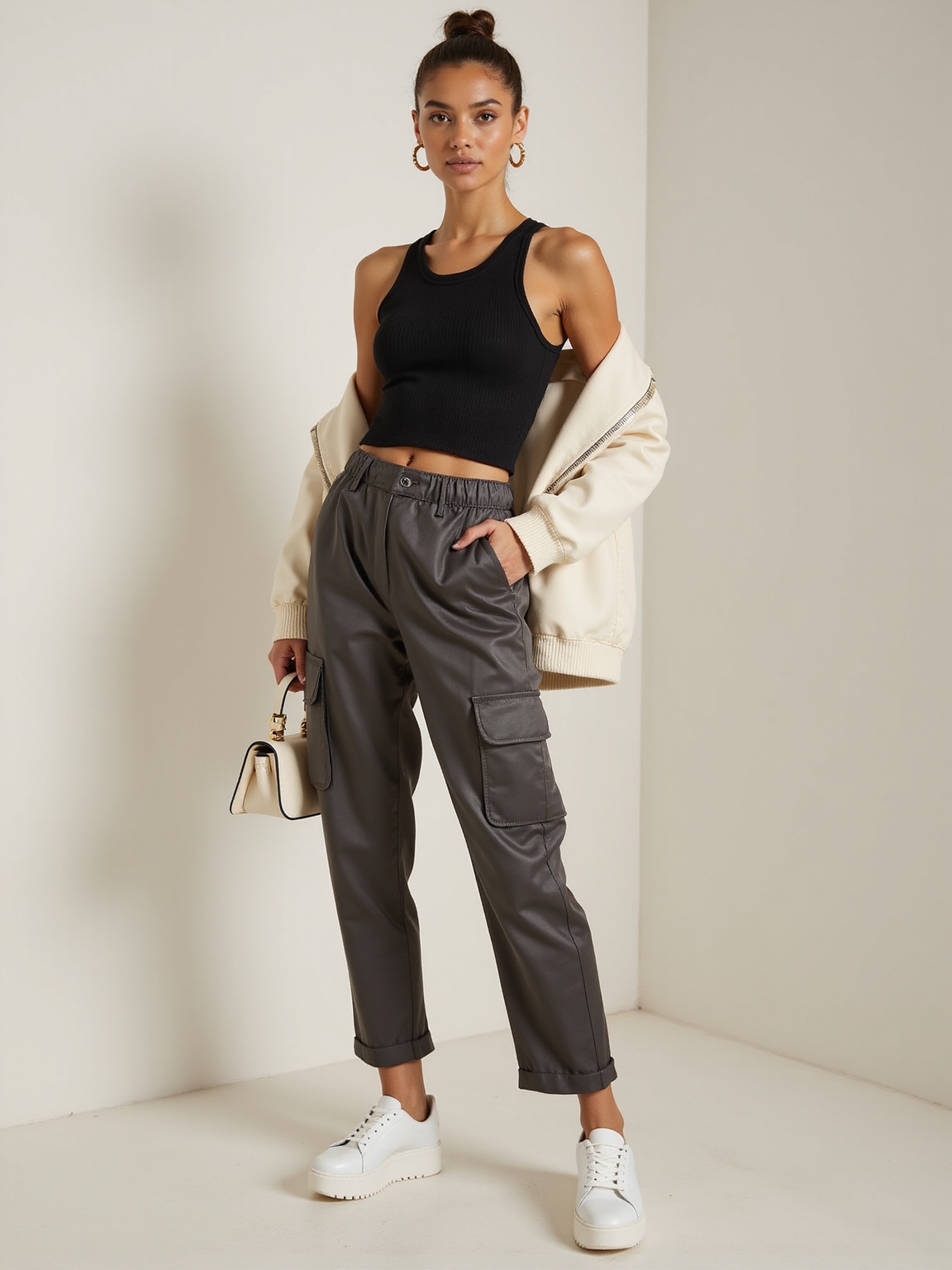 sleek sculpted polished edgy accents