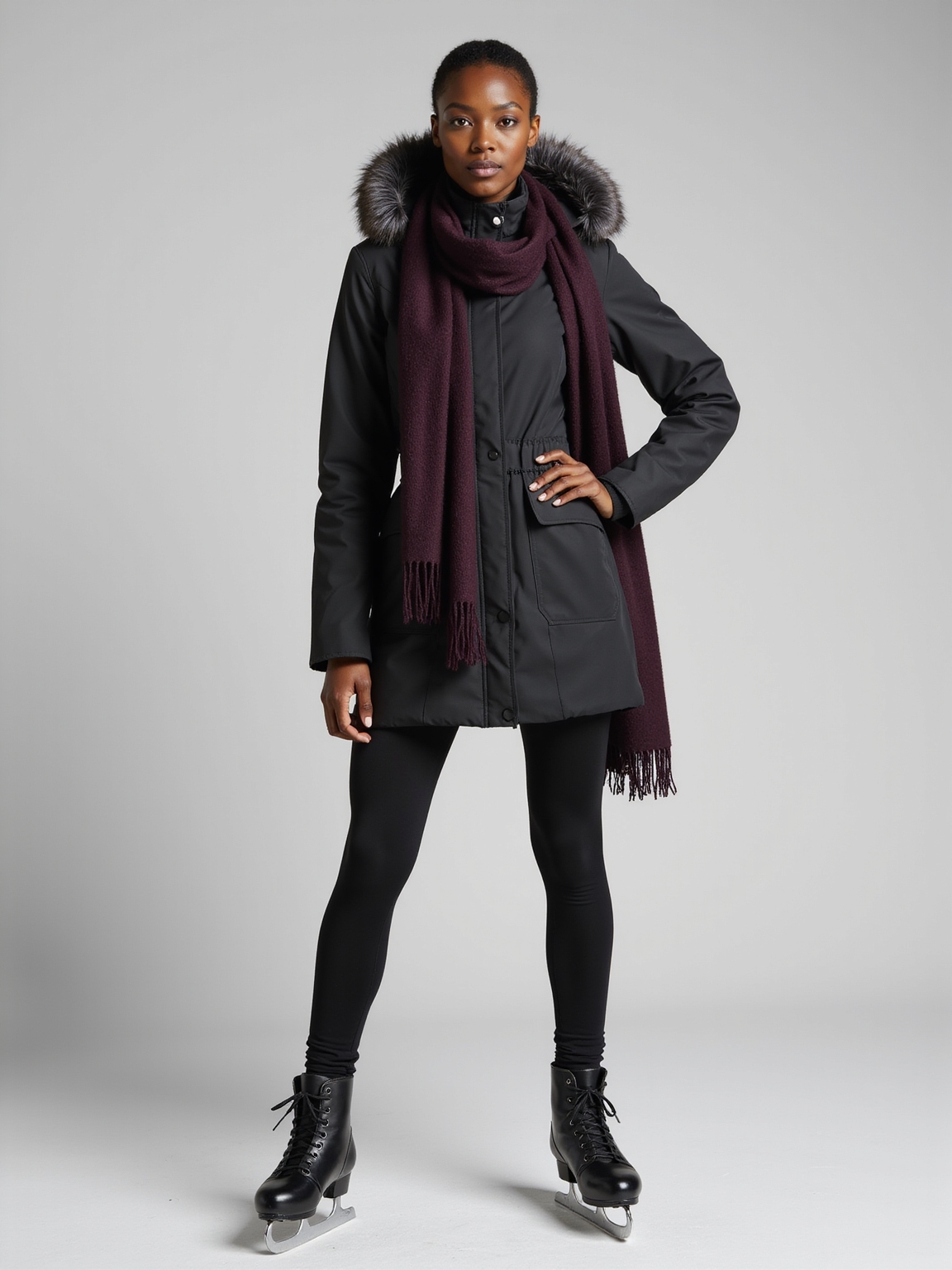sleek weatherproof tailored shell
