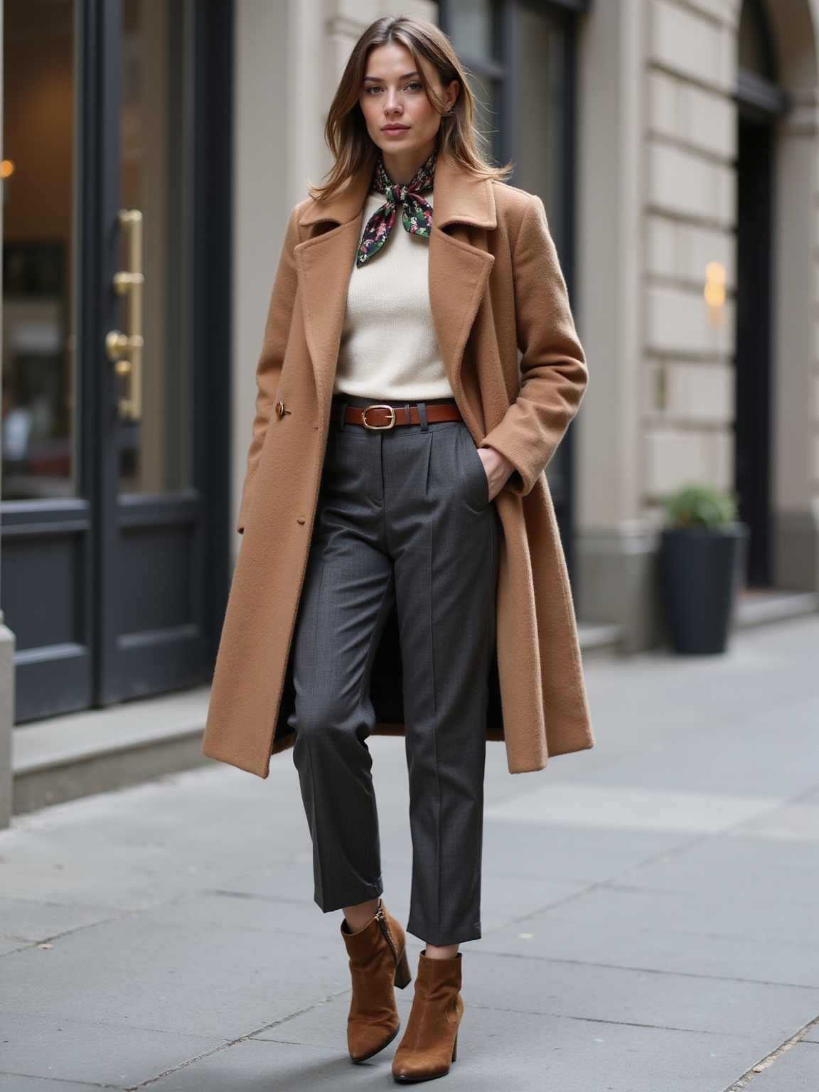 slouchy knit structured coat cozy