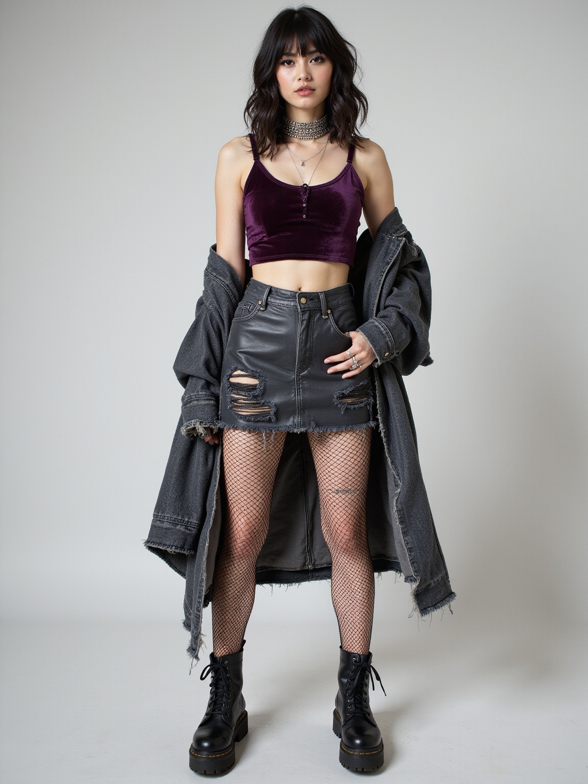 smoky grunge polished y2k