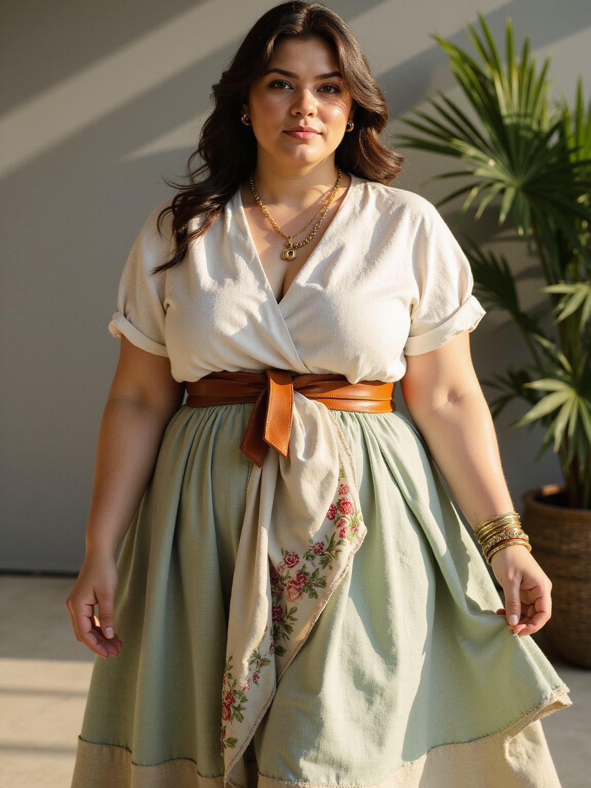 soft layers cinched waistlines