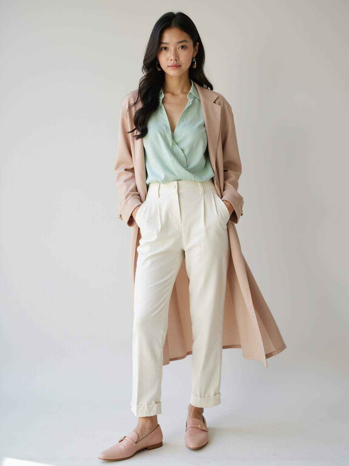 soft neutral korean springstyle