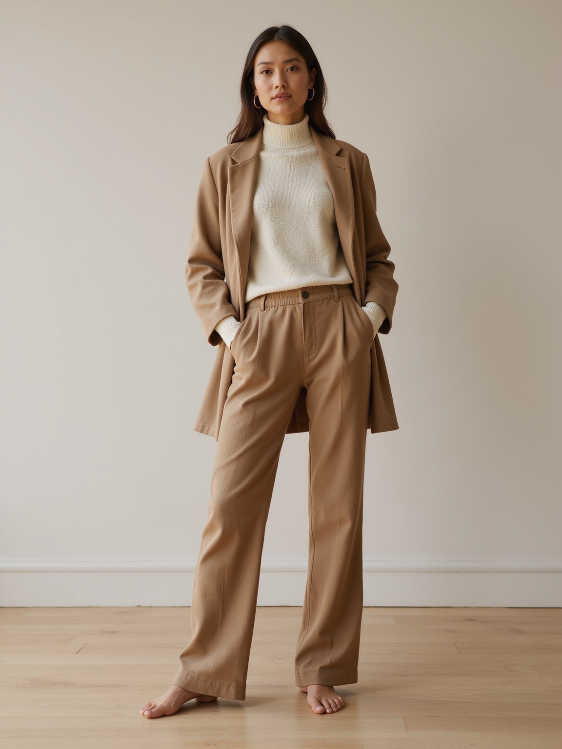 soft neutrals relaxed silhouettes