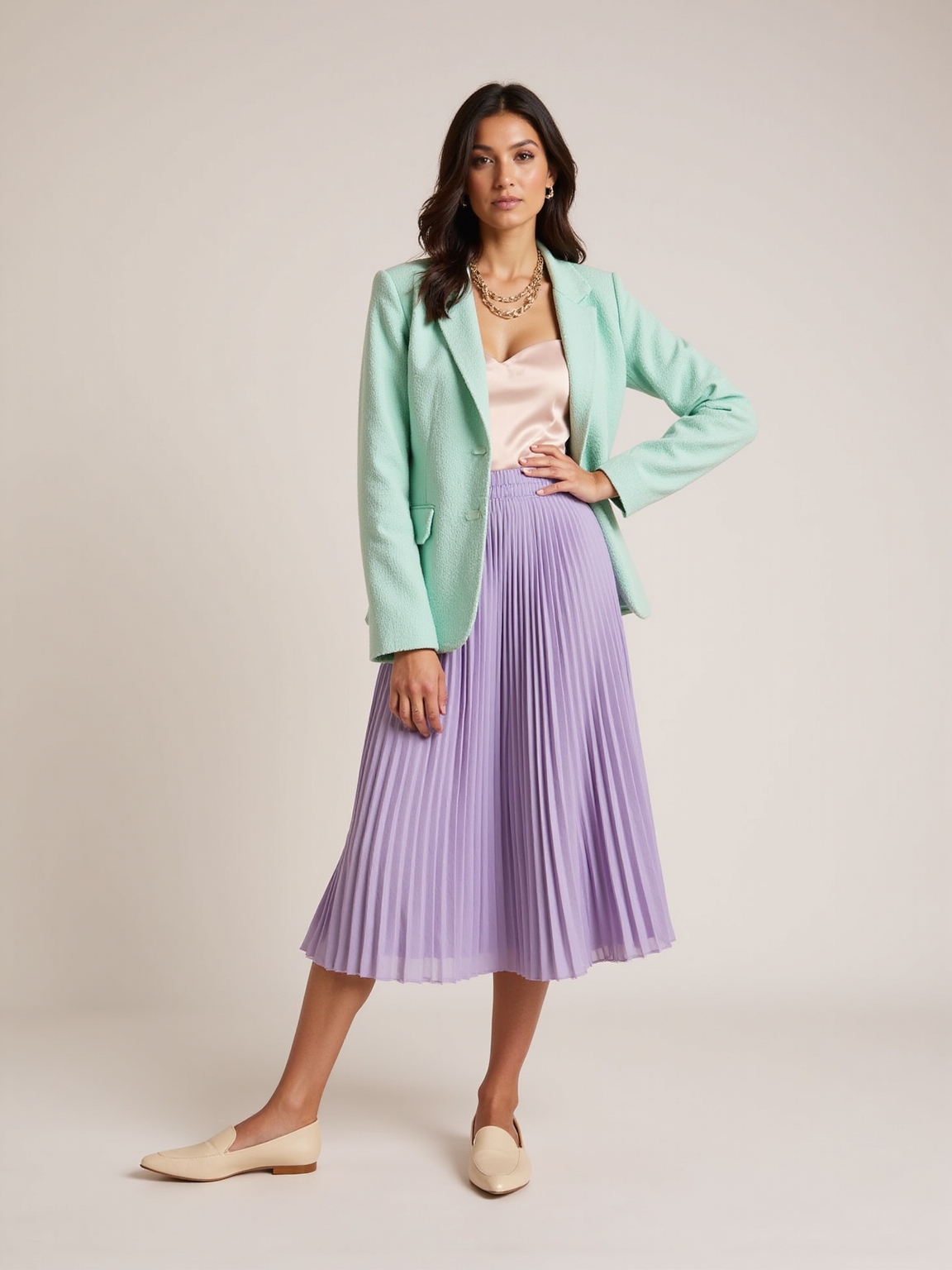 soft pastel tailored spring looks