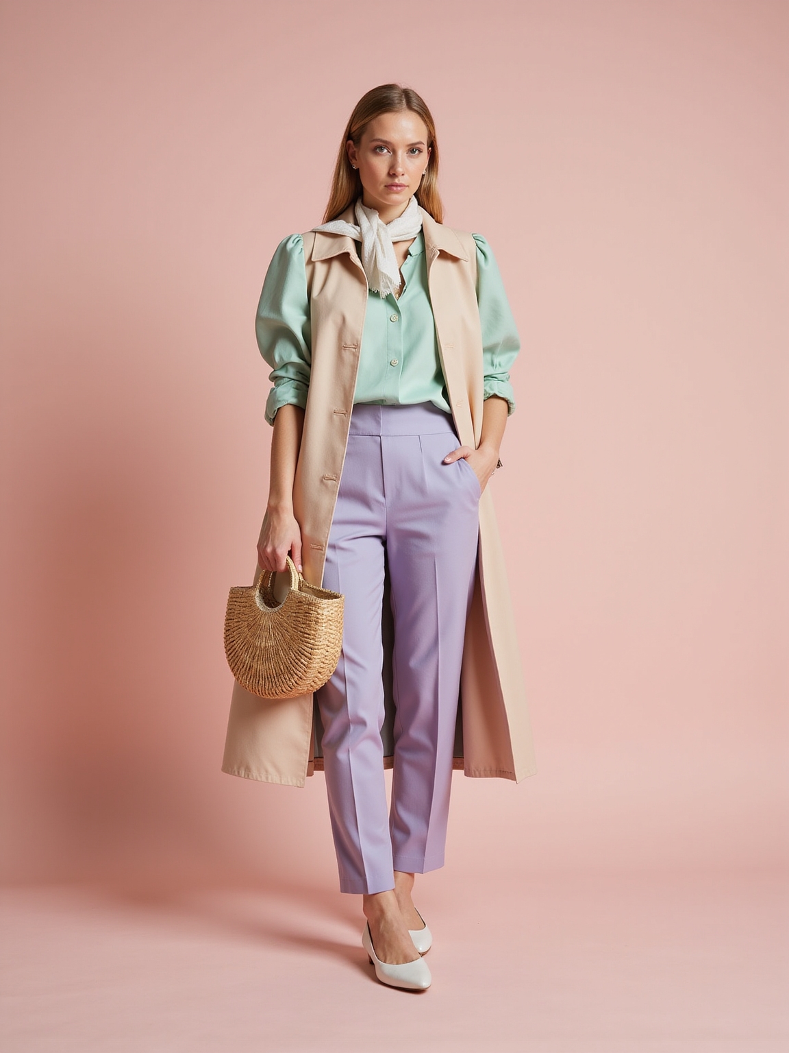 soft pastels balanced with neutrals
