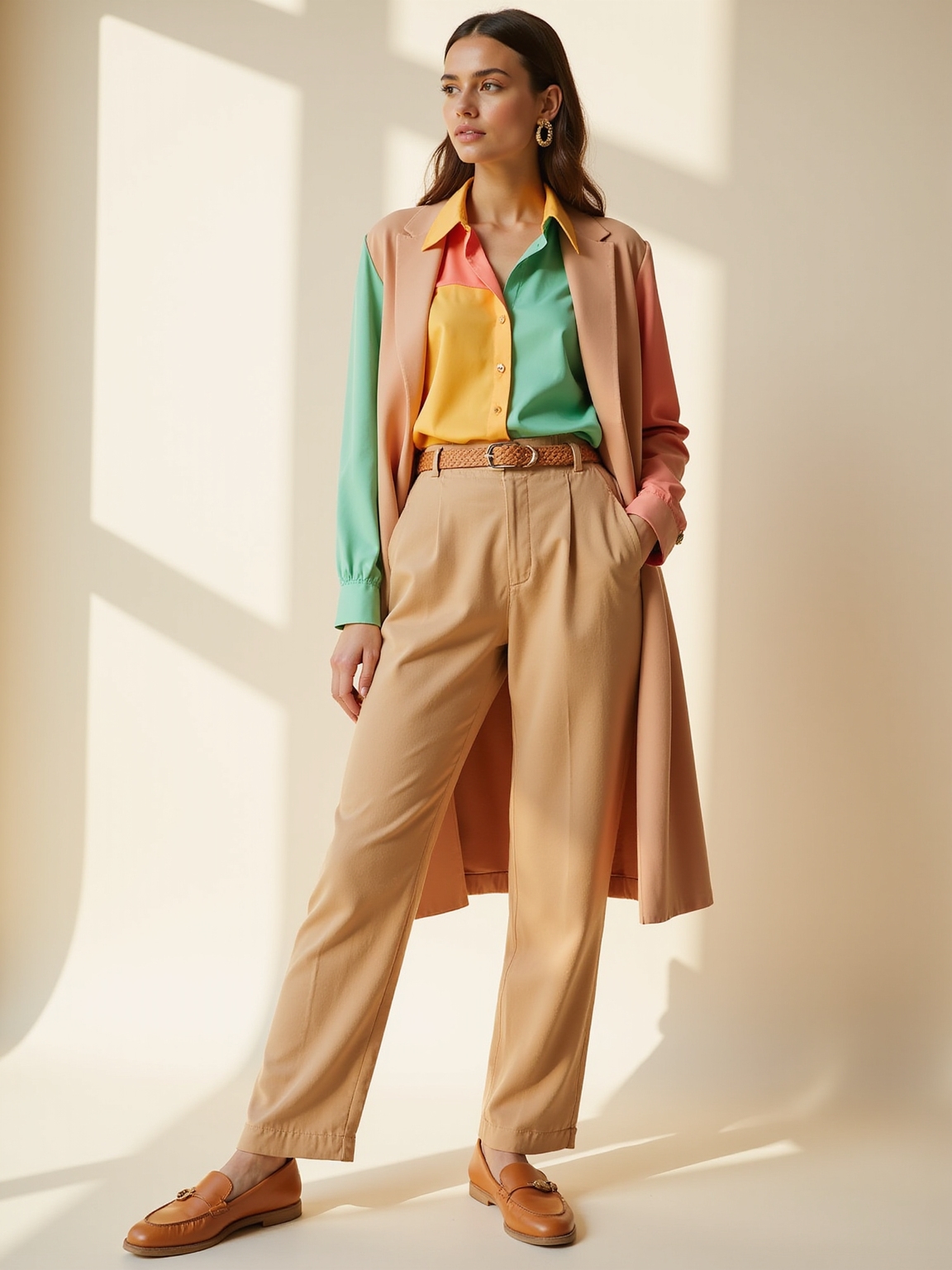soft pastels with bold accents