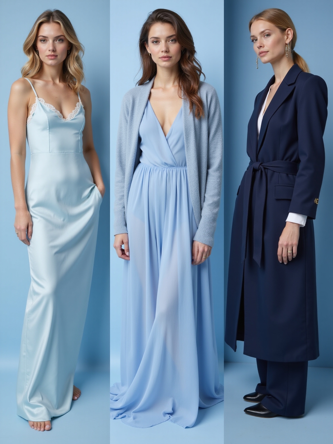soft powder blue romantic wardrobe