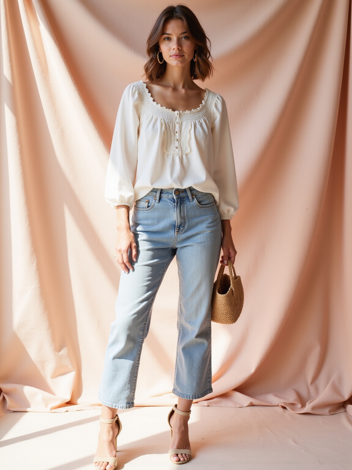 soft romantic structured tops