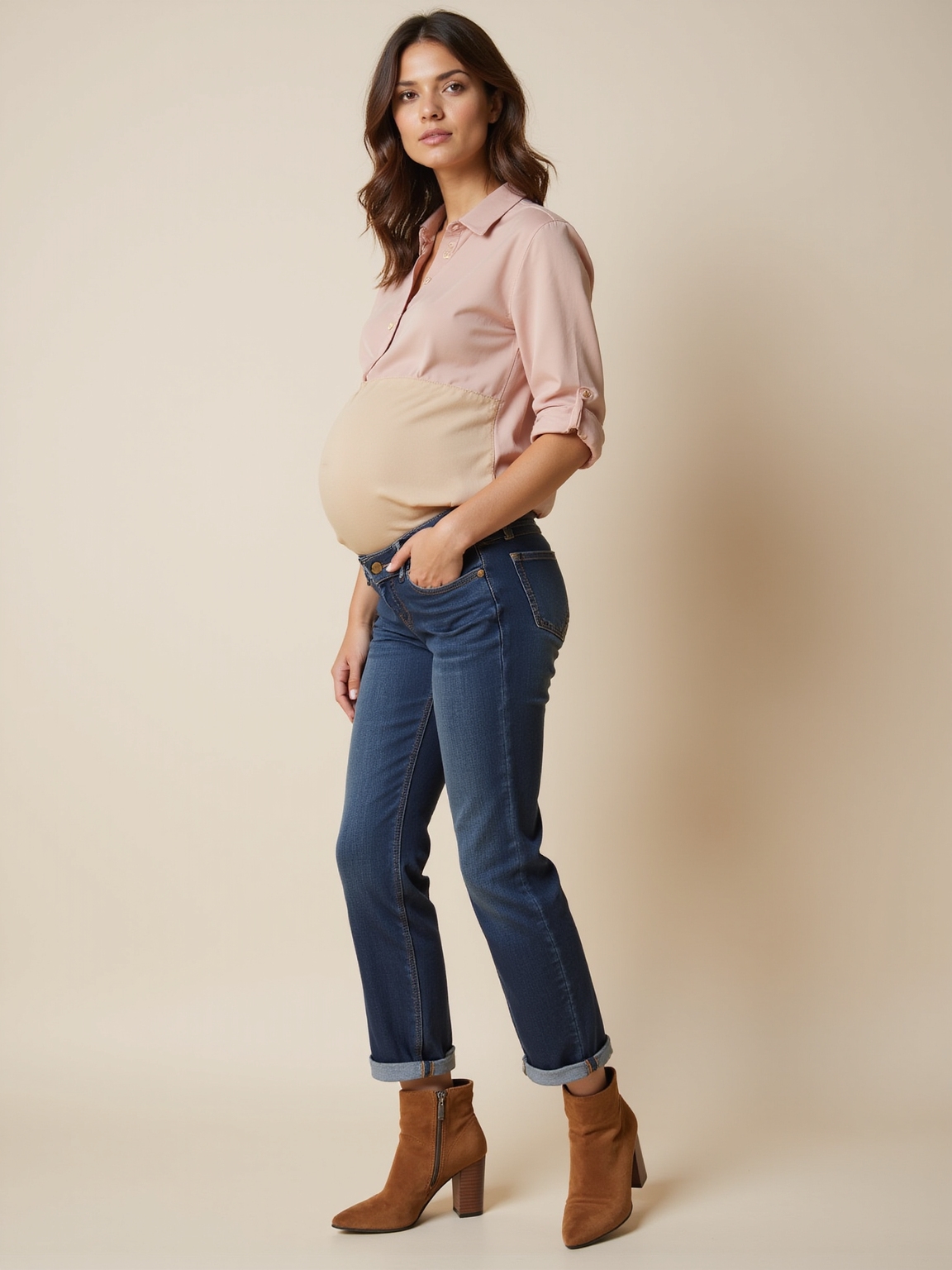 soft stretch maternity spring pants