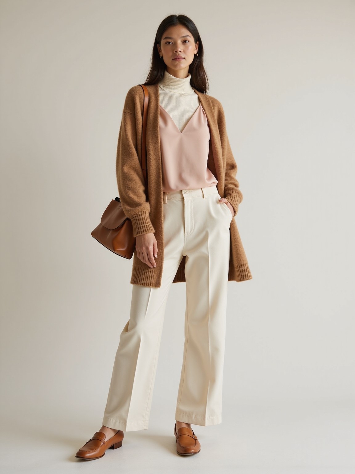 soft textured neutral cozy layers