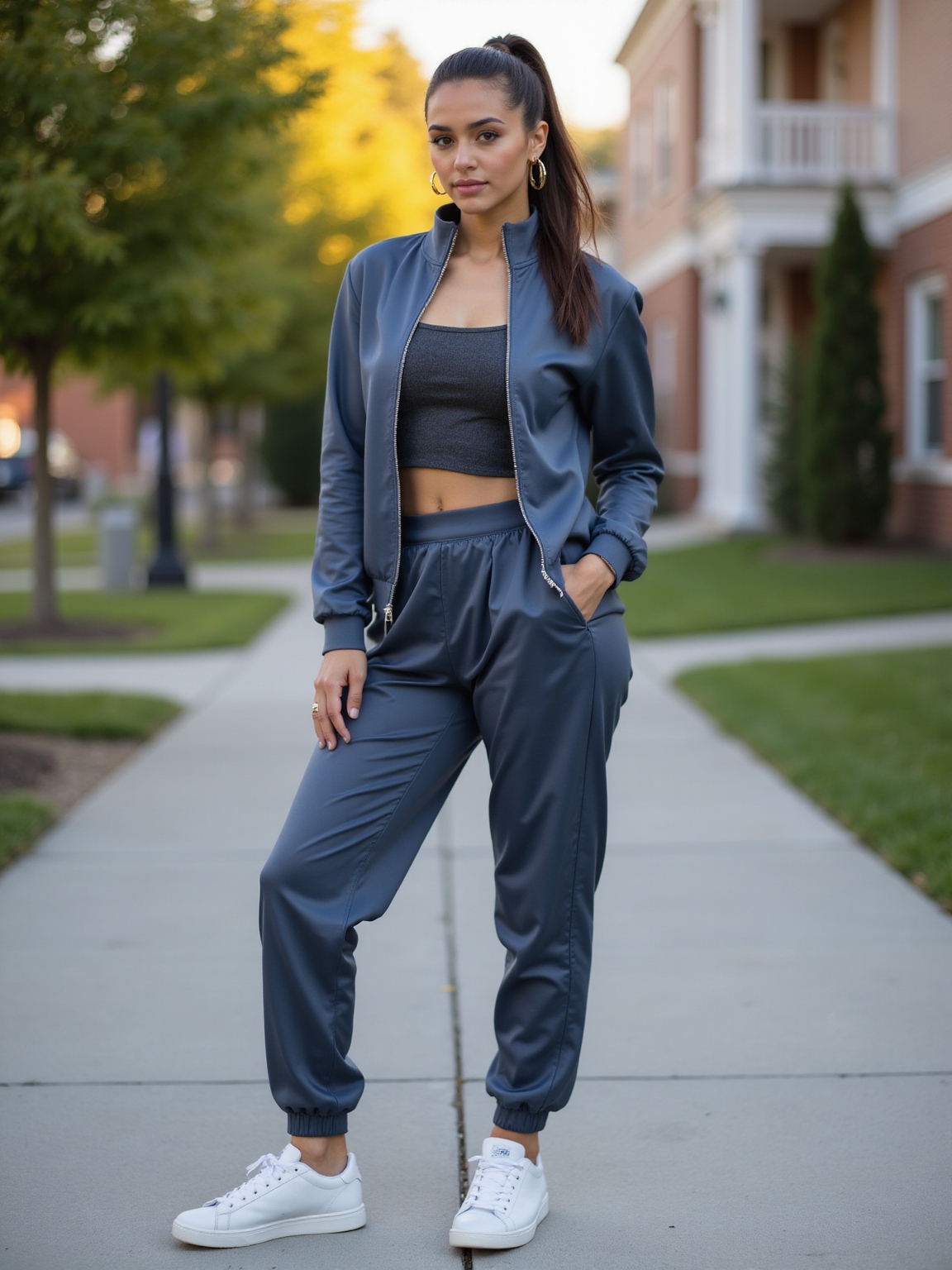 streamlined cozy campus athleisure