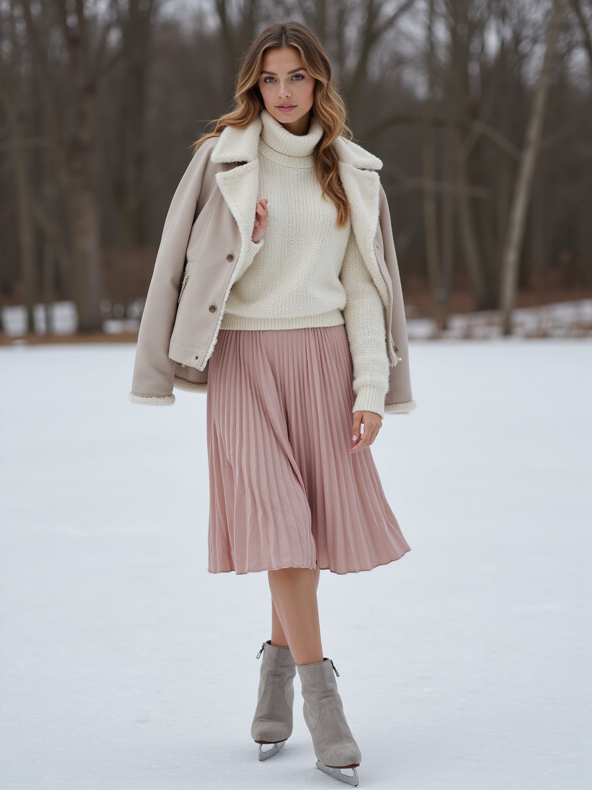 streamlined cozy layered skatingwear