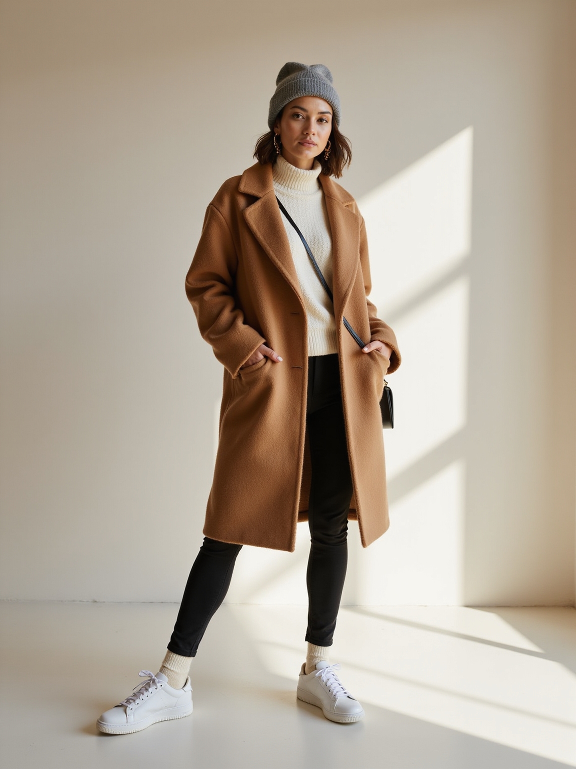 streamlined cozy winter outfit