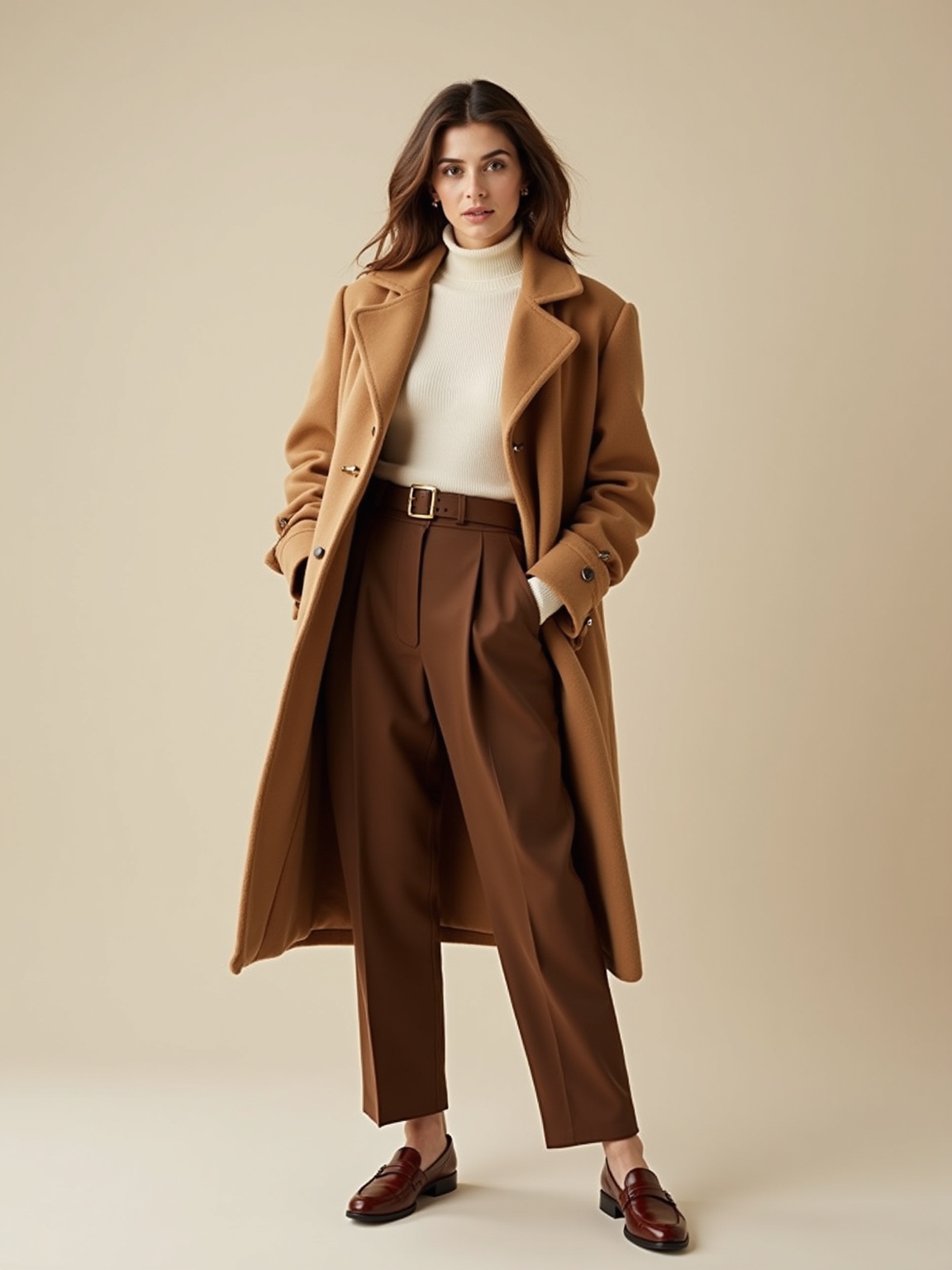 structured neutral wool elegance