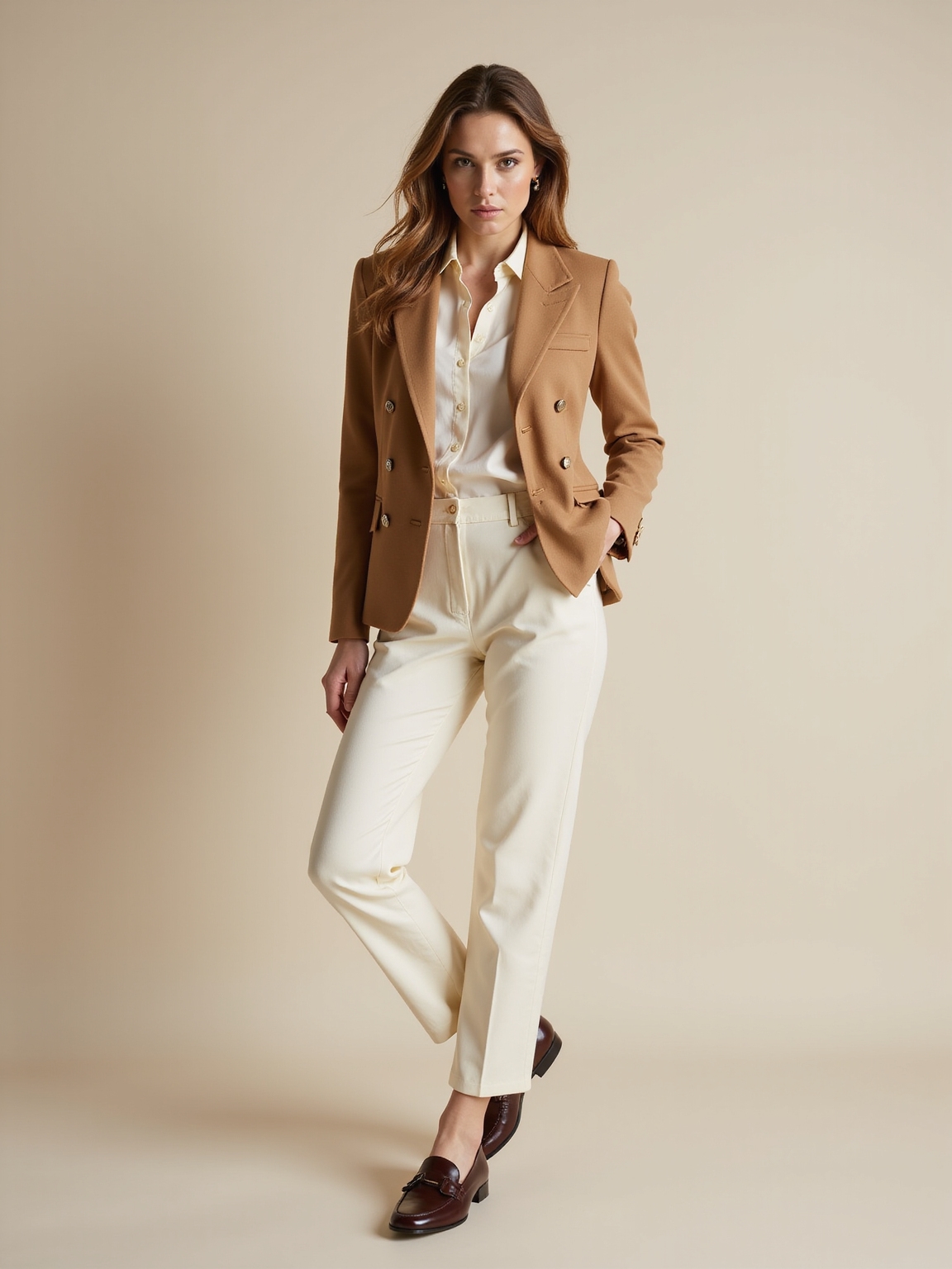 structured shoulders clean lapels