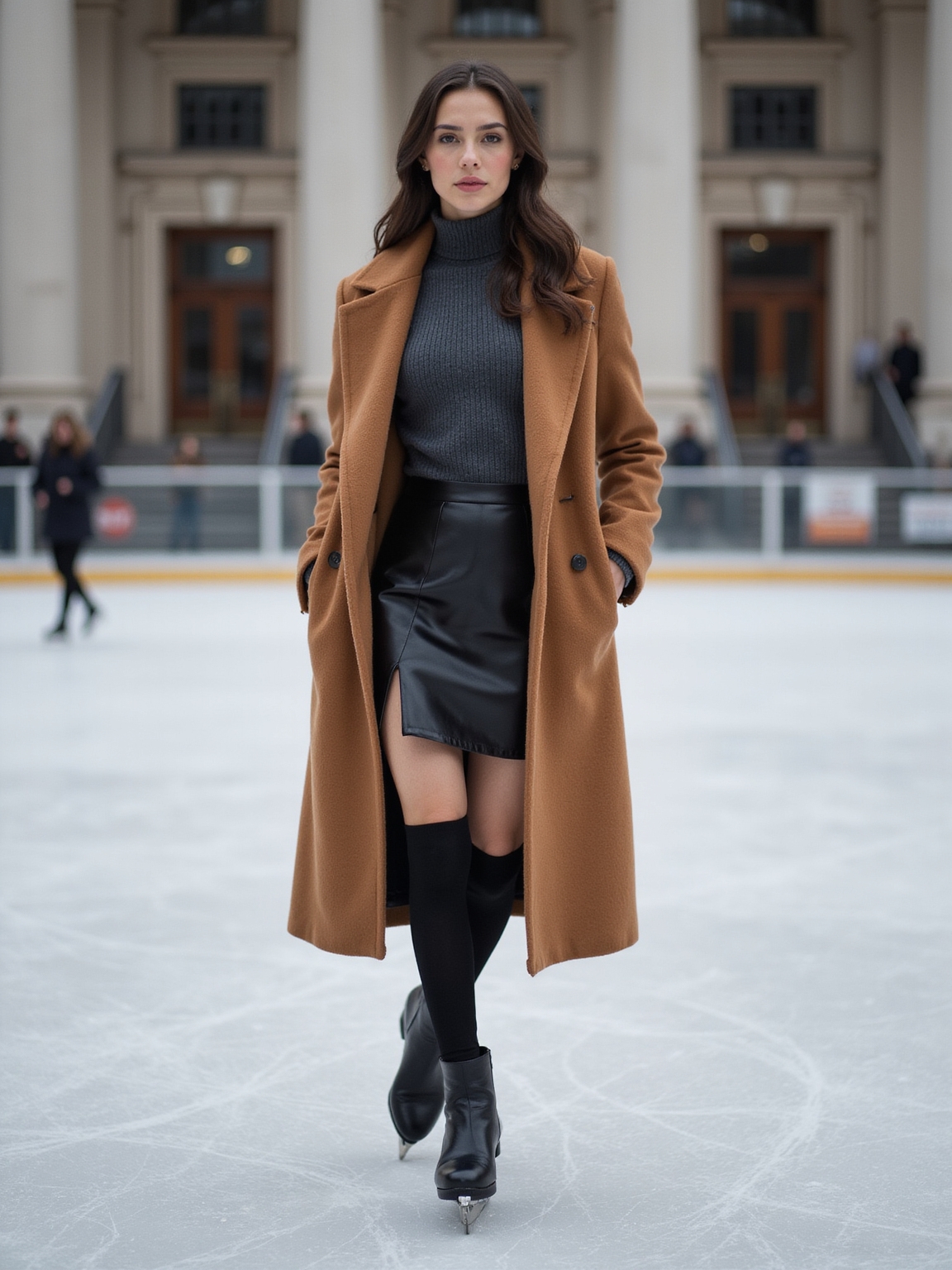 structured wool and puffer