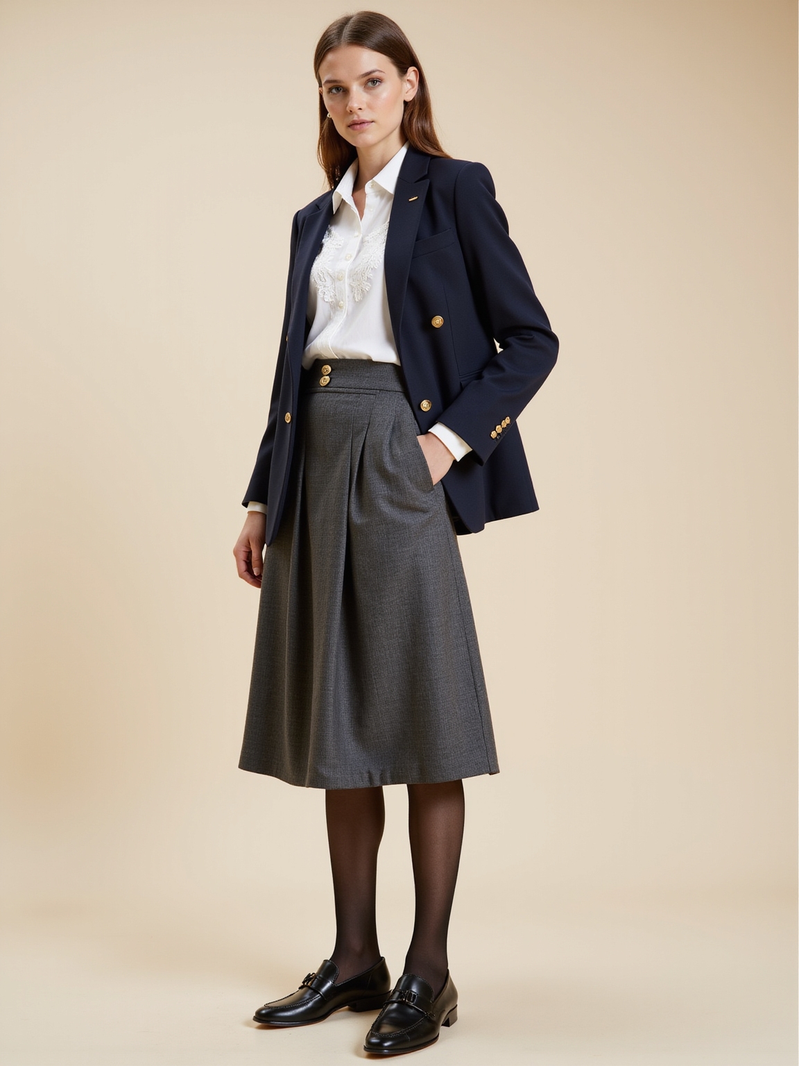 stylish rule compliant textured layering