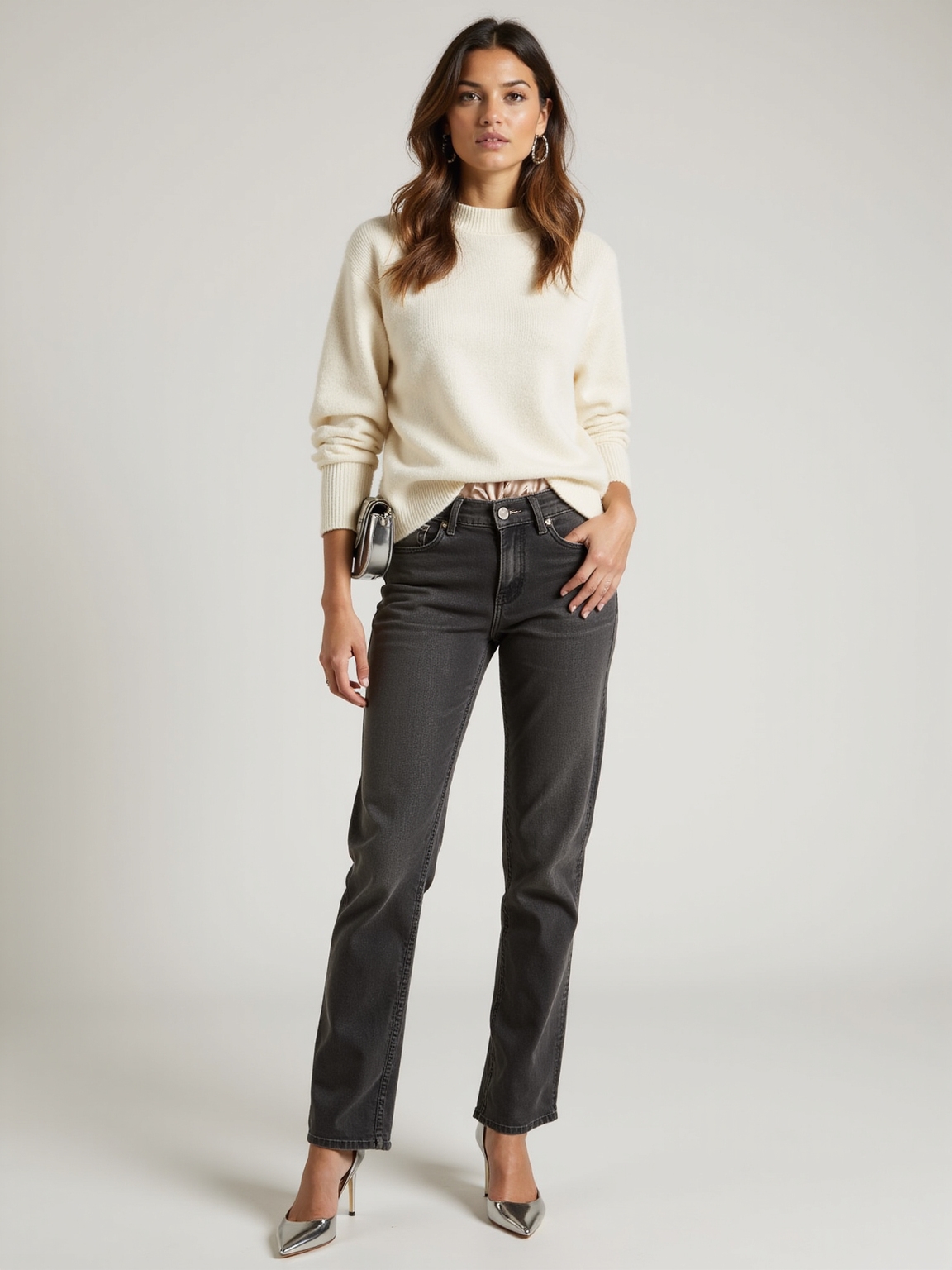 subtle metallic accents for casual