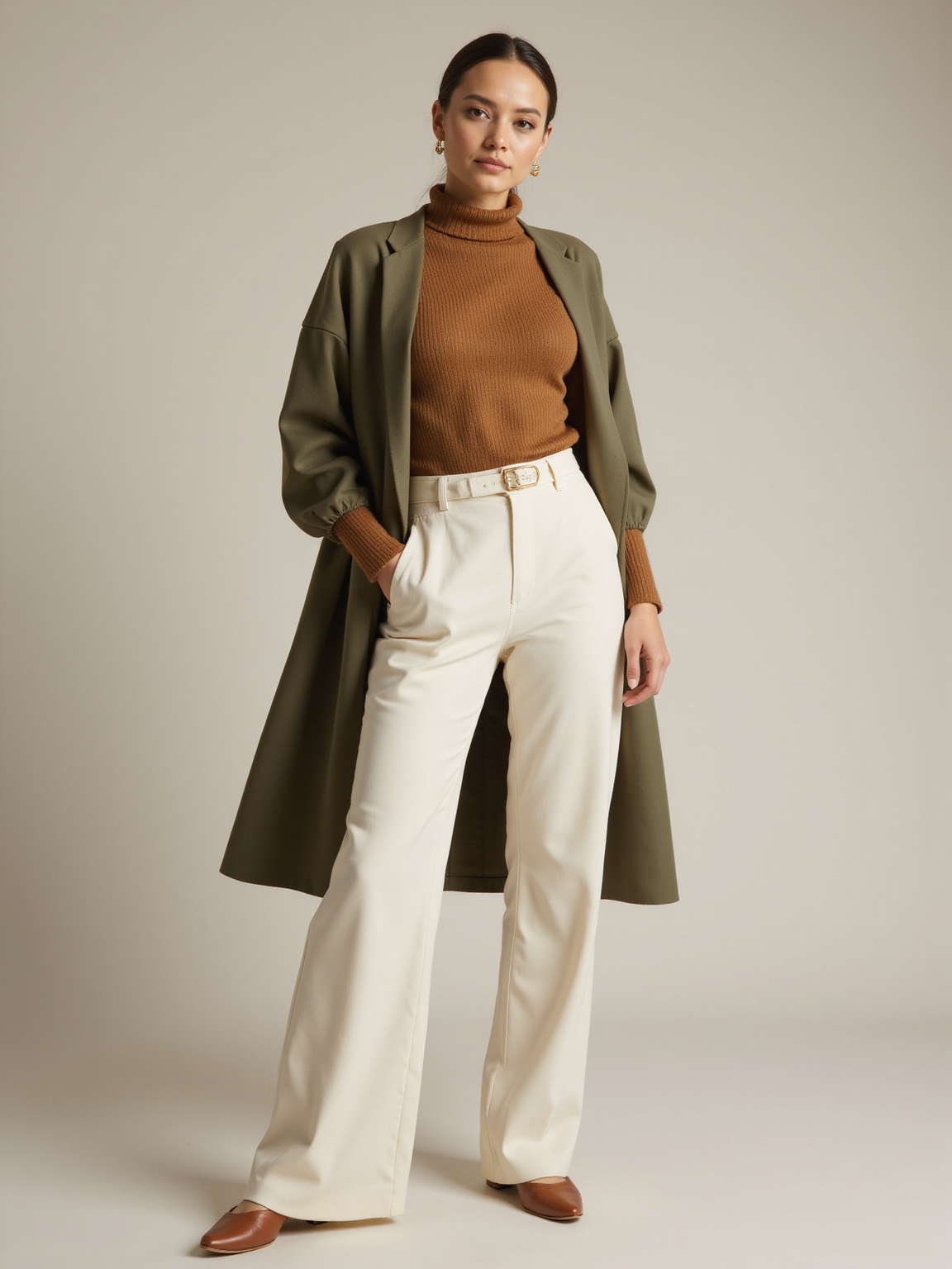 subtly cinched balanced silhouette