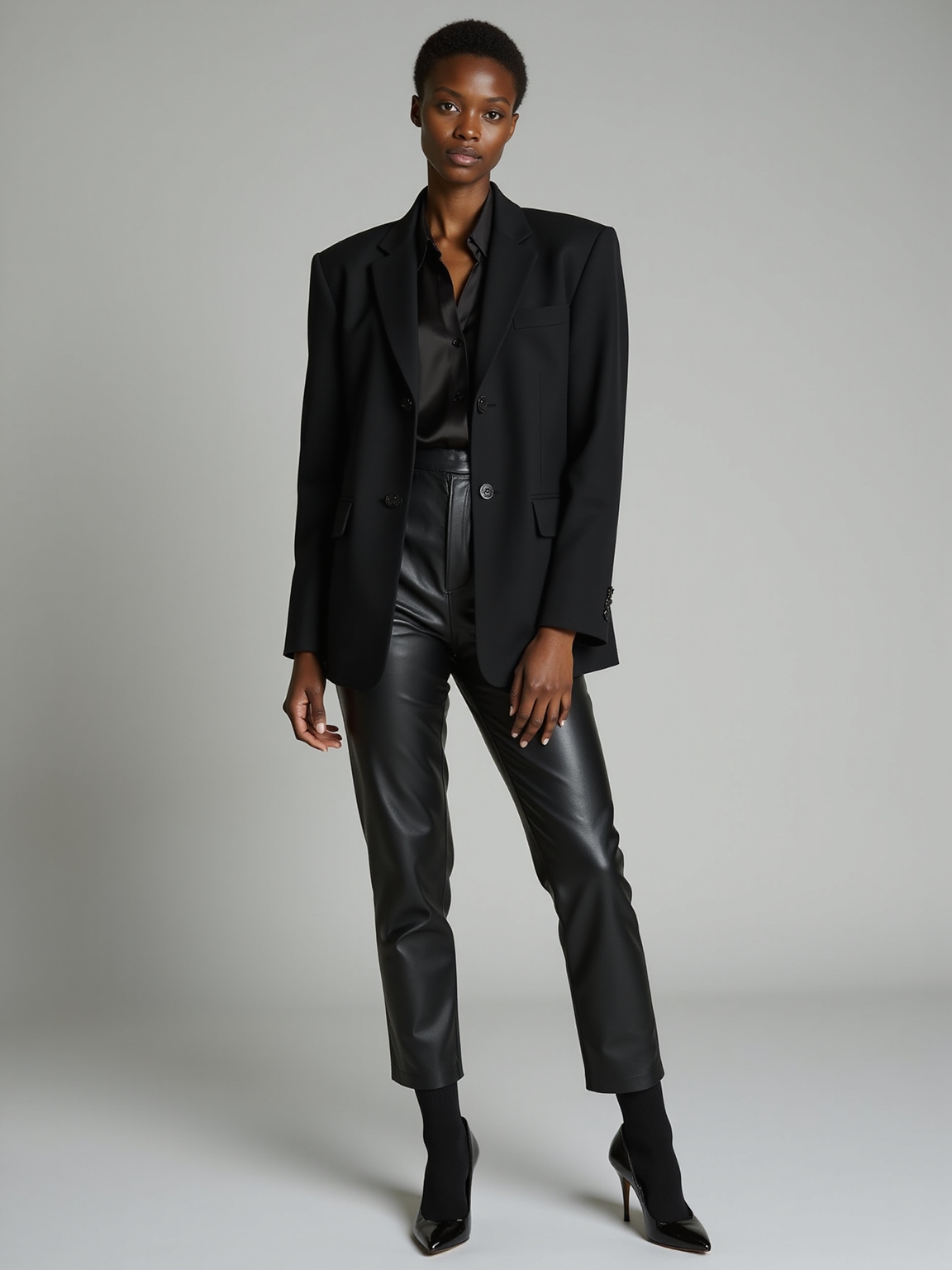 tactile luxe black layering