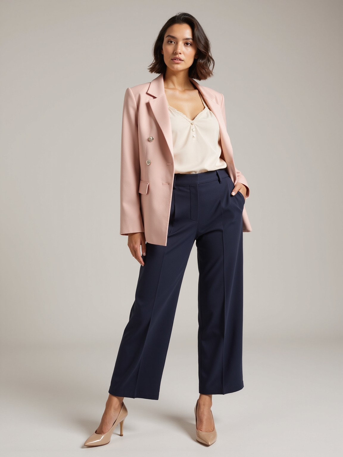 tailored blazer with personality