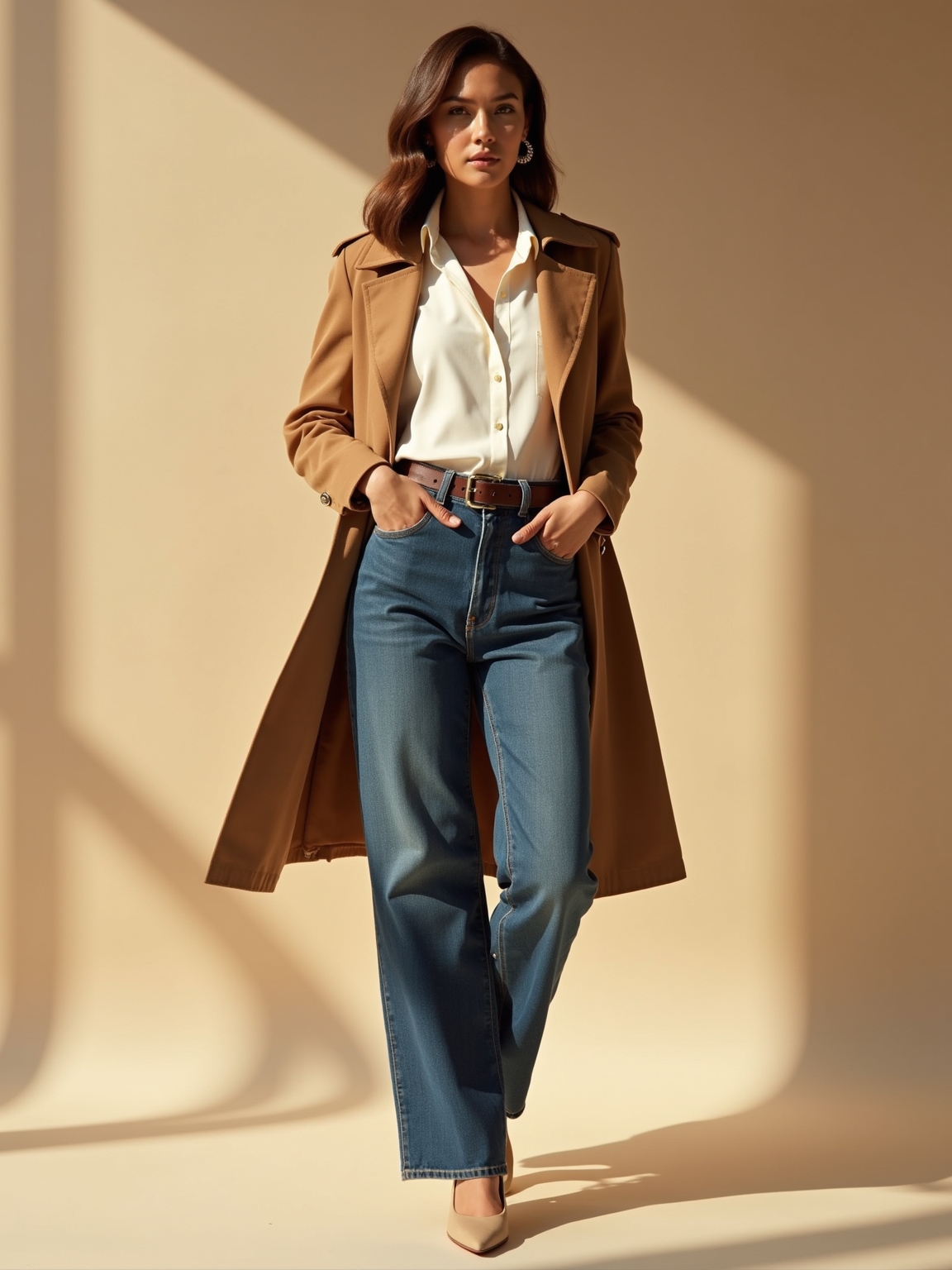tailored tonal denim outfits