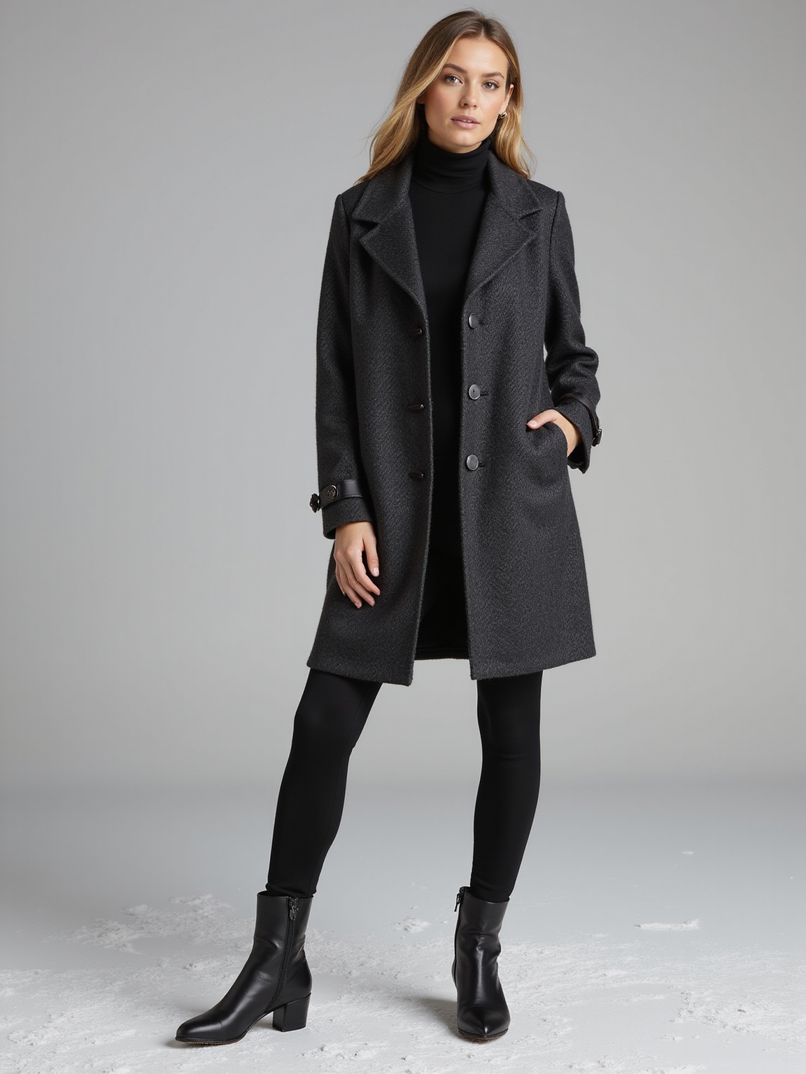 tailored windproof polished outerwear
