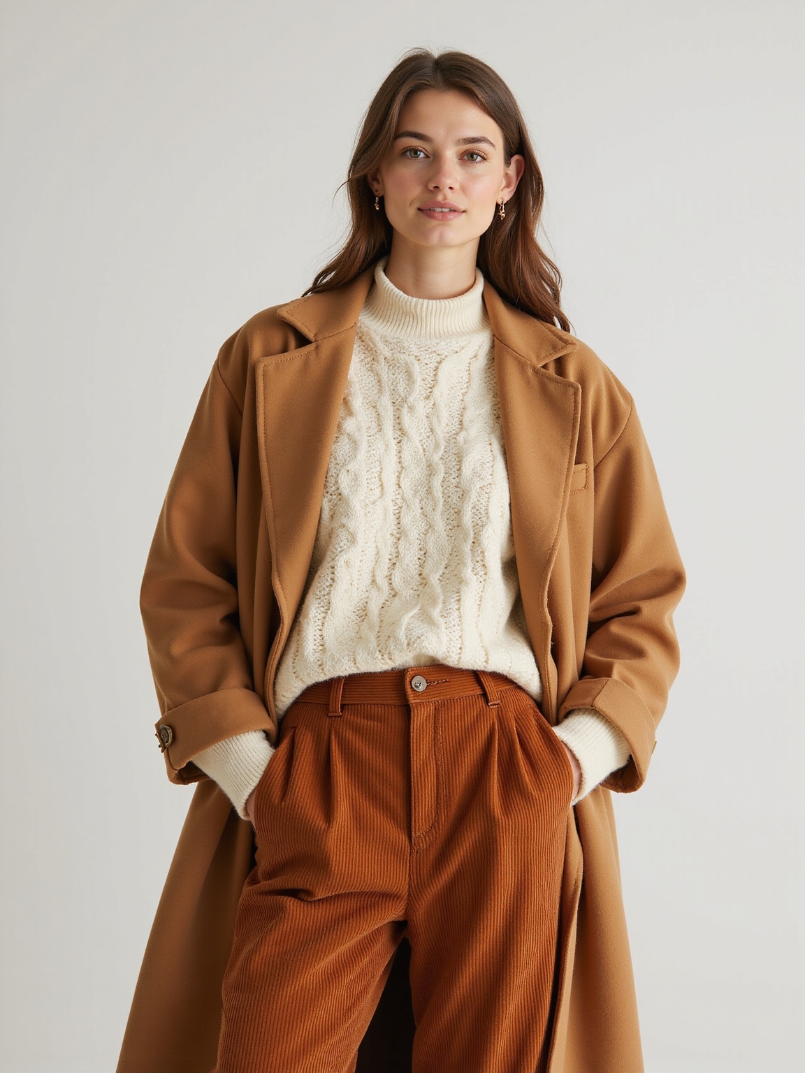 textured autumnal cozy layering