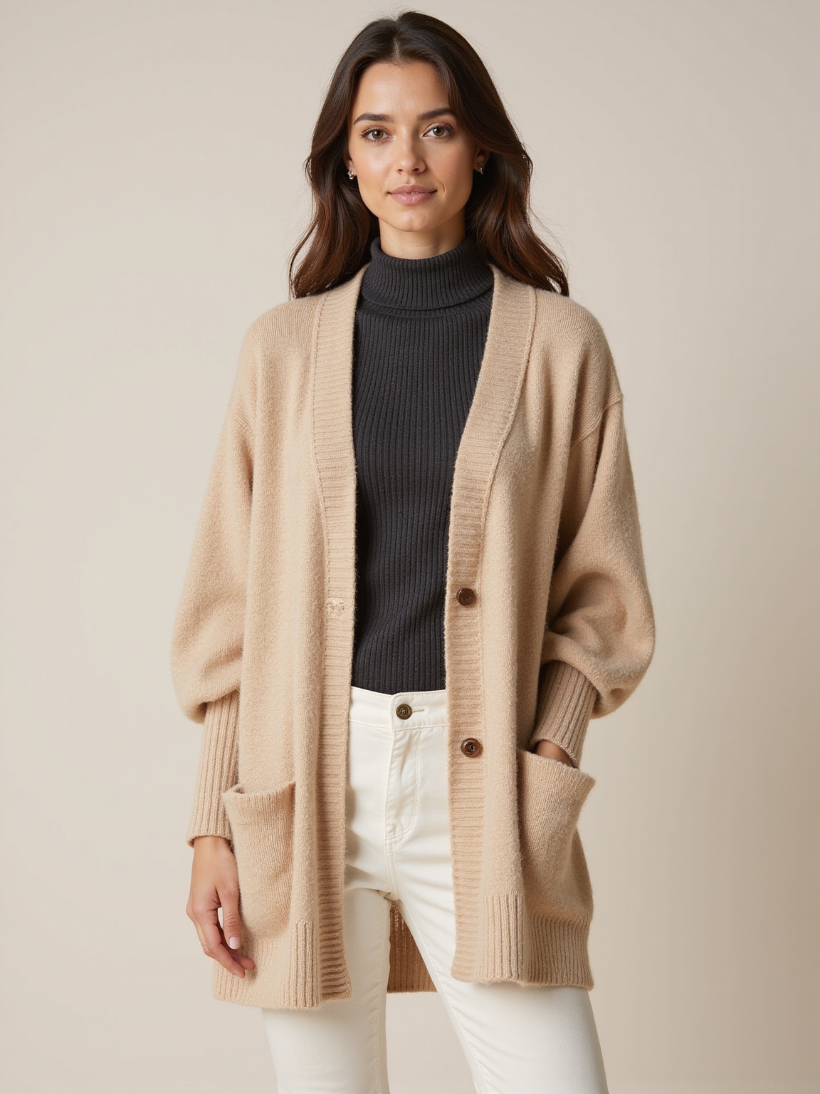 thin thermal turtleneck knitwear layering