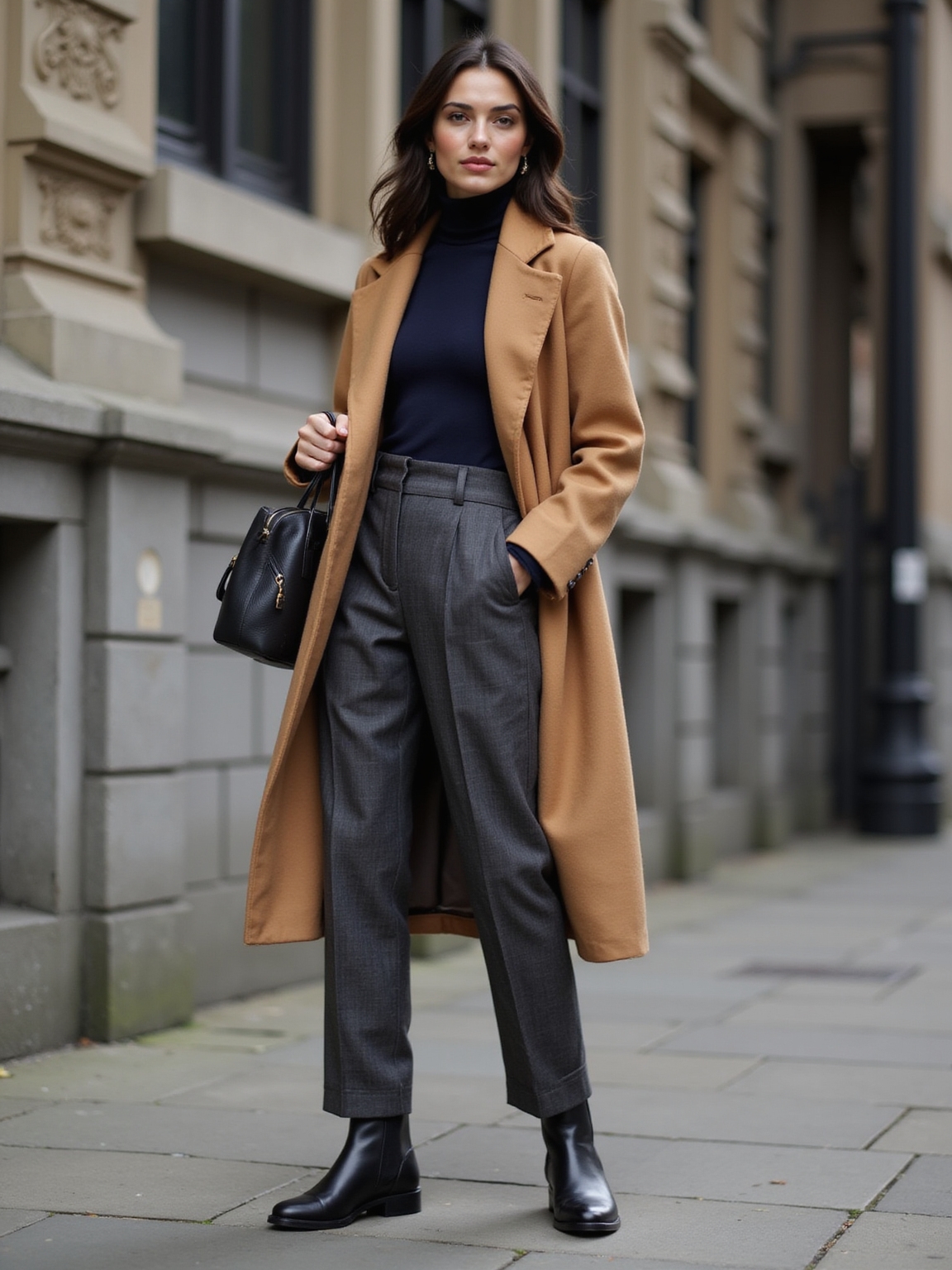 timeless layered neutral london style