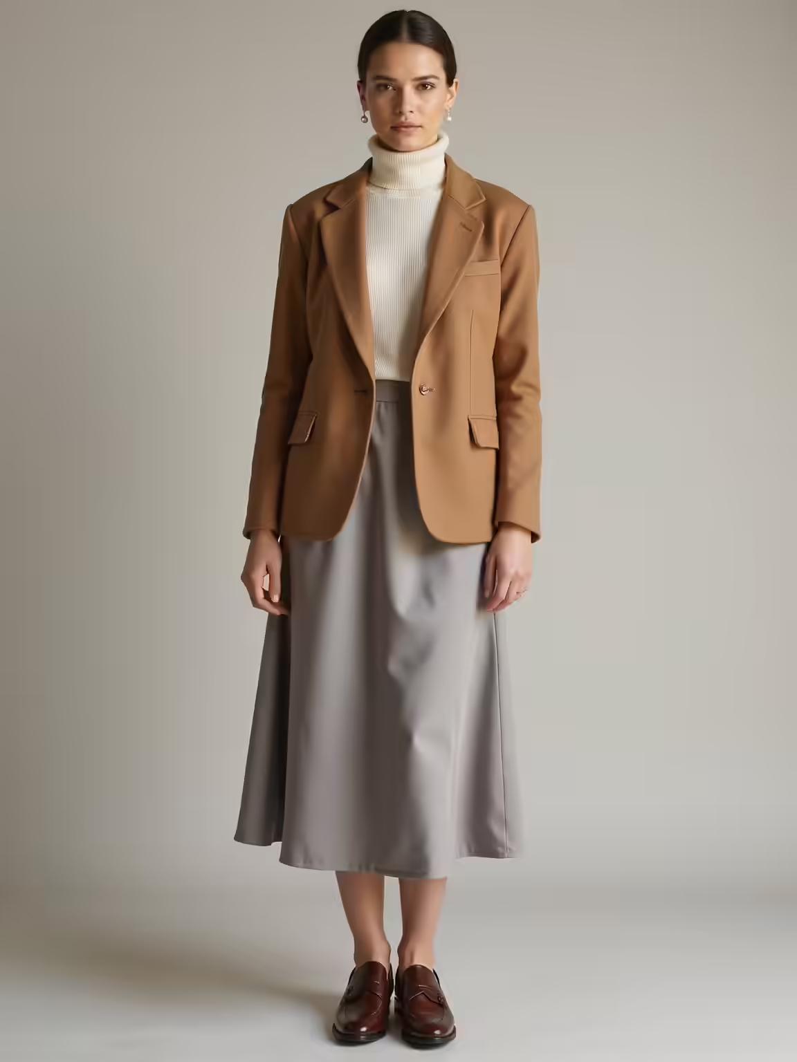 timeless long hem skirt elegance
