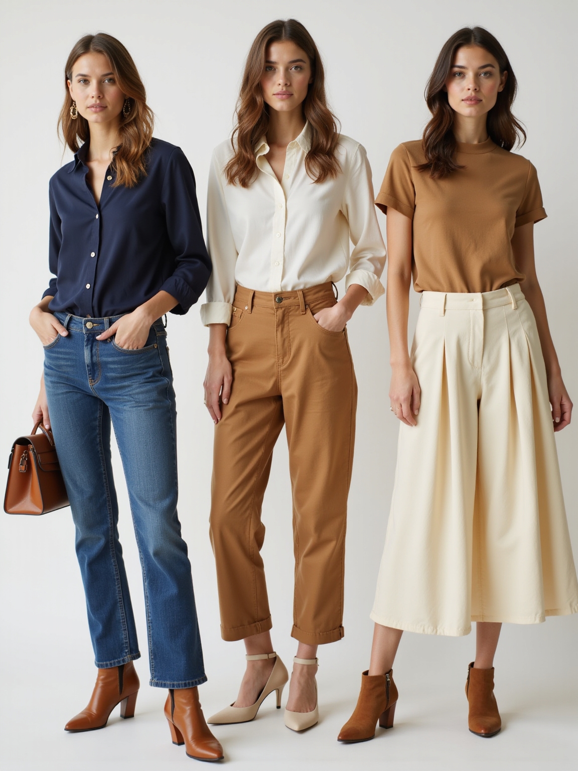 timeless neutral polished everyday bottoms