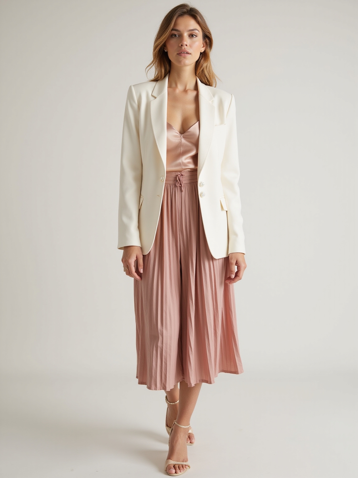 timeless tailored neutral familywear