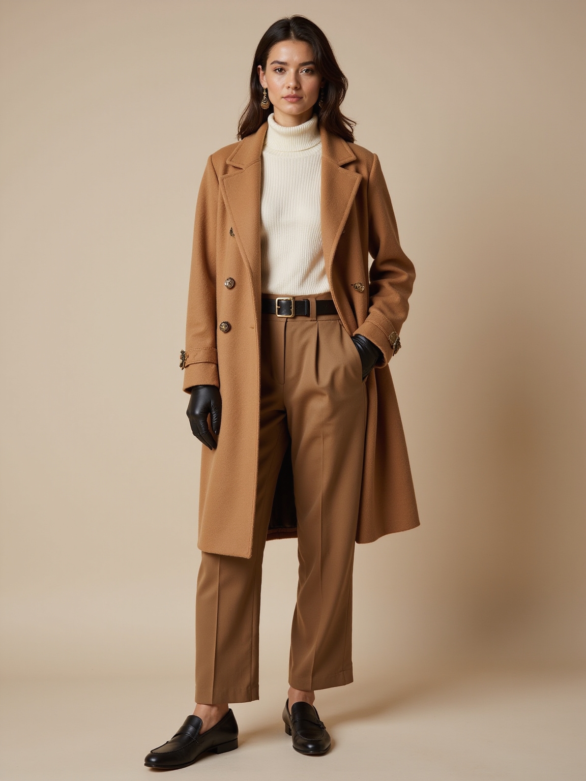 timeless tailored wool blend outerwear