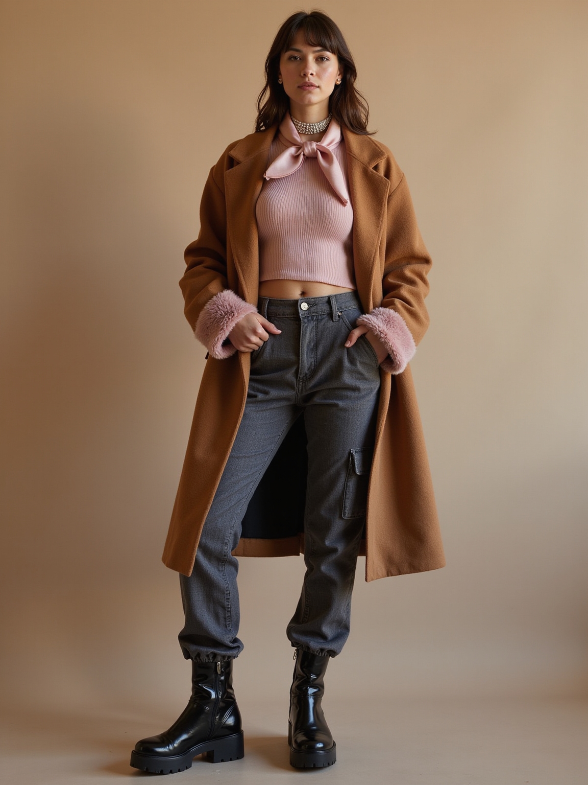 tiny crop oversized jacket