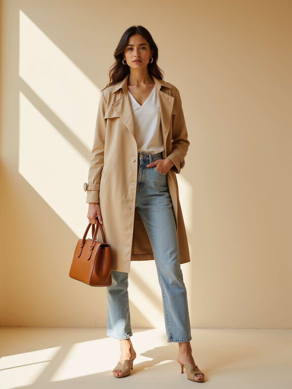 trench bomber denim trio