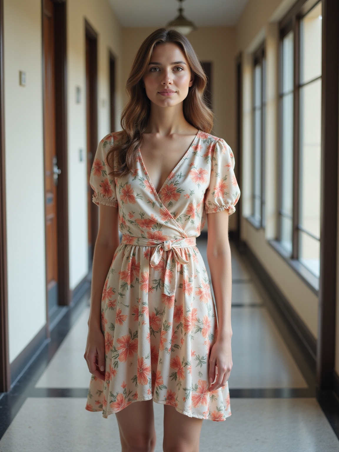 trench floral shirt pastel