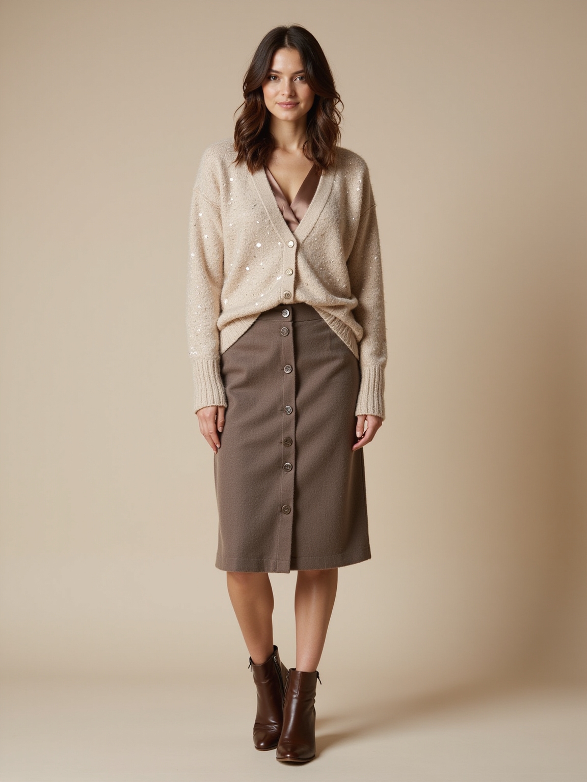 understated metallic knitwear details