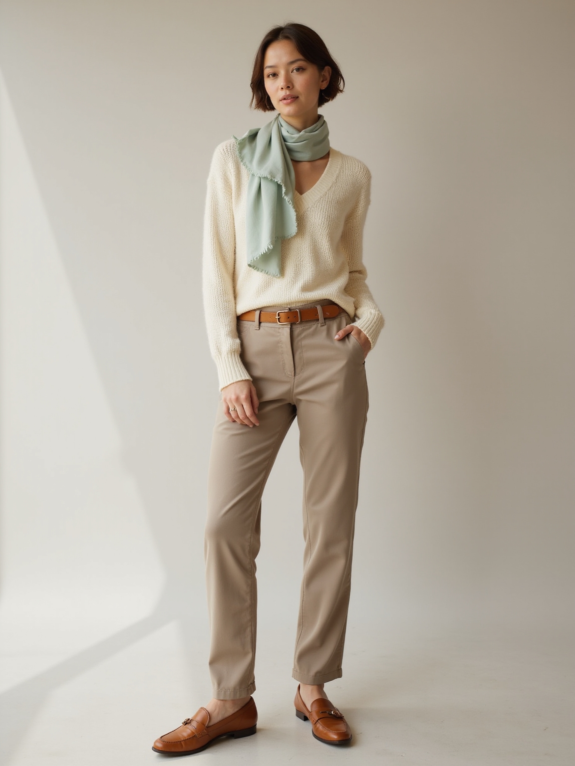 understated tailored neutral springwear